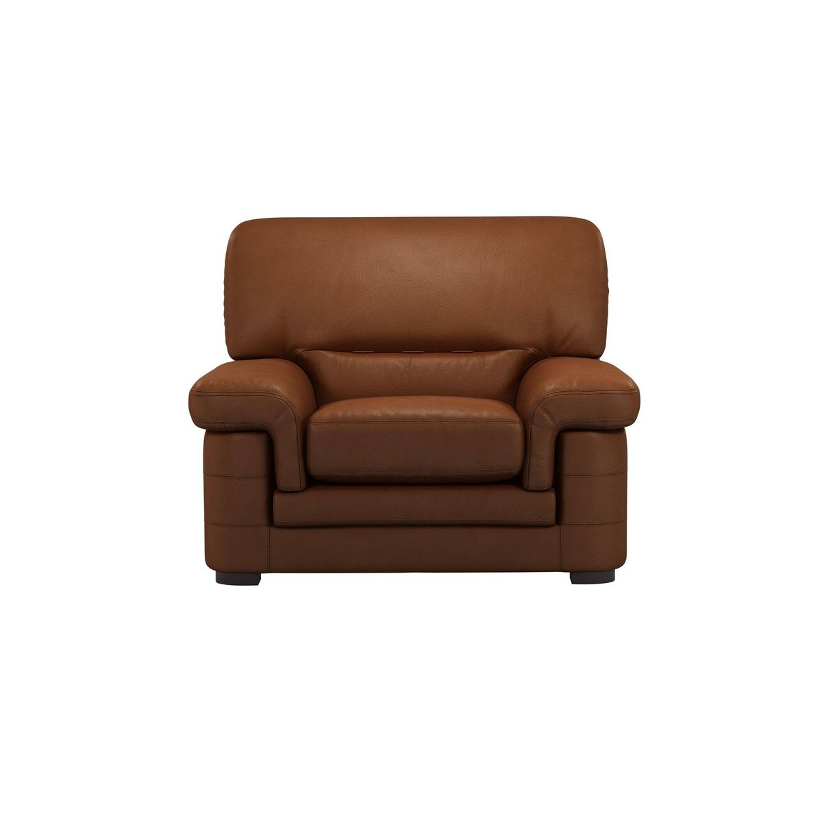Fauteuil cuir - MELBOURNE cognac, CAMIF