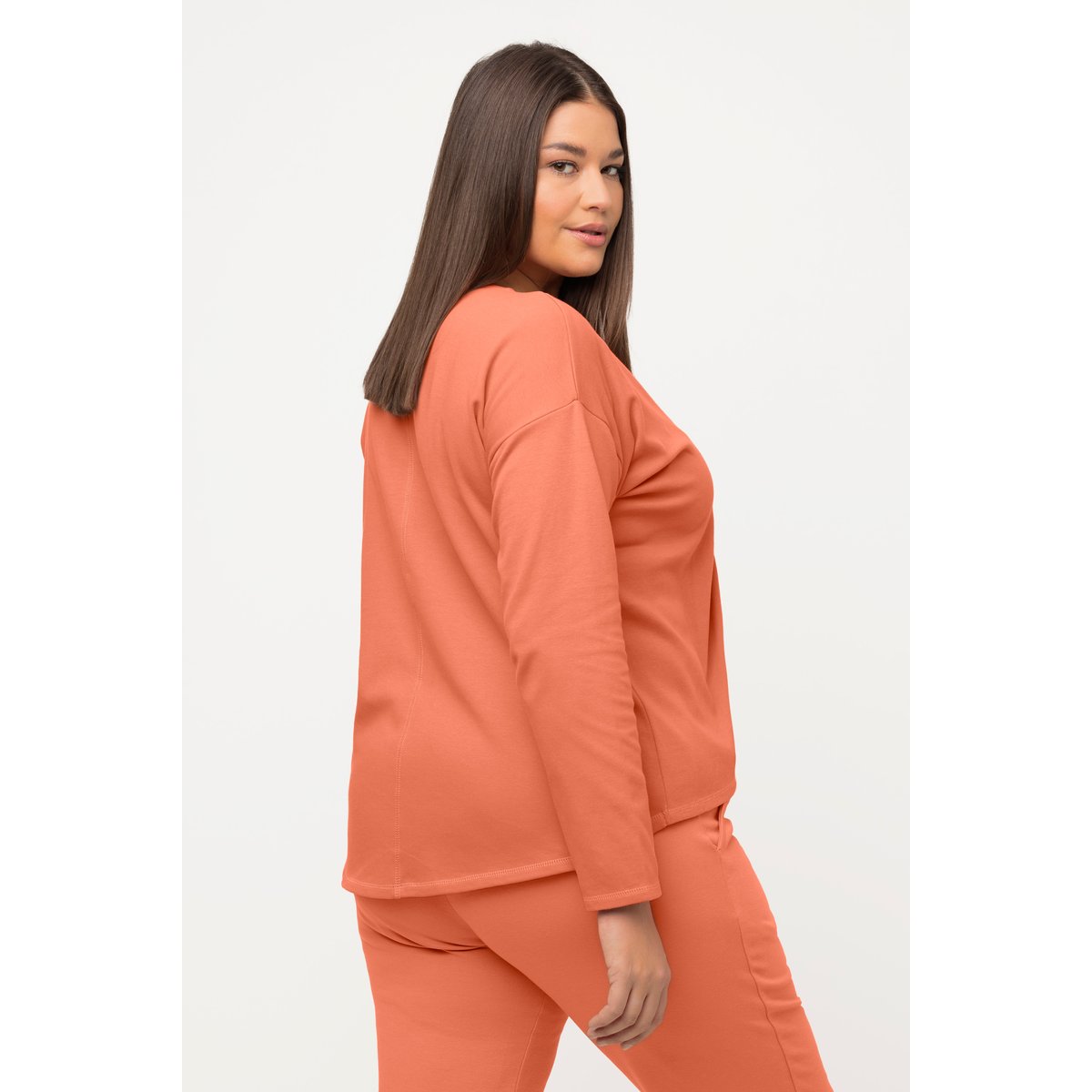 T-shirt de yoga drapé corail, ULLA POPKEN