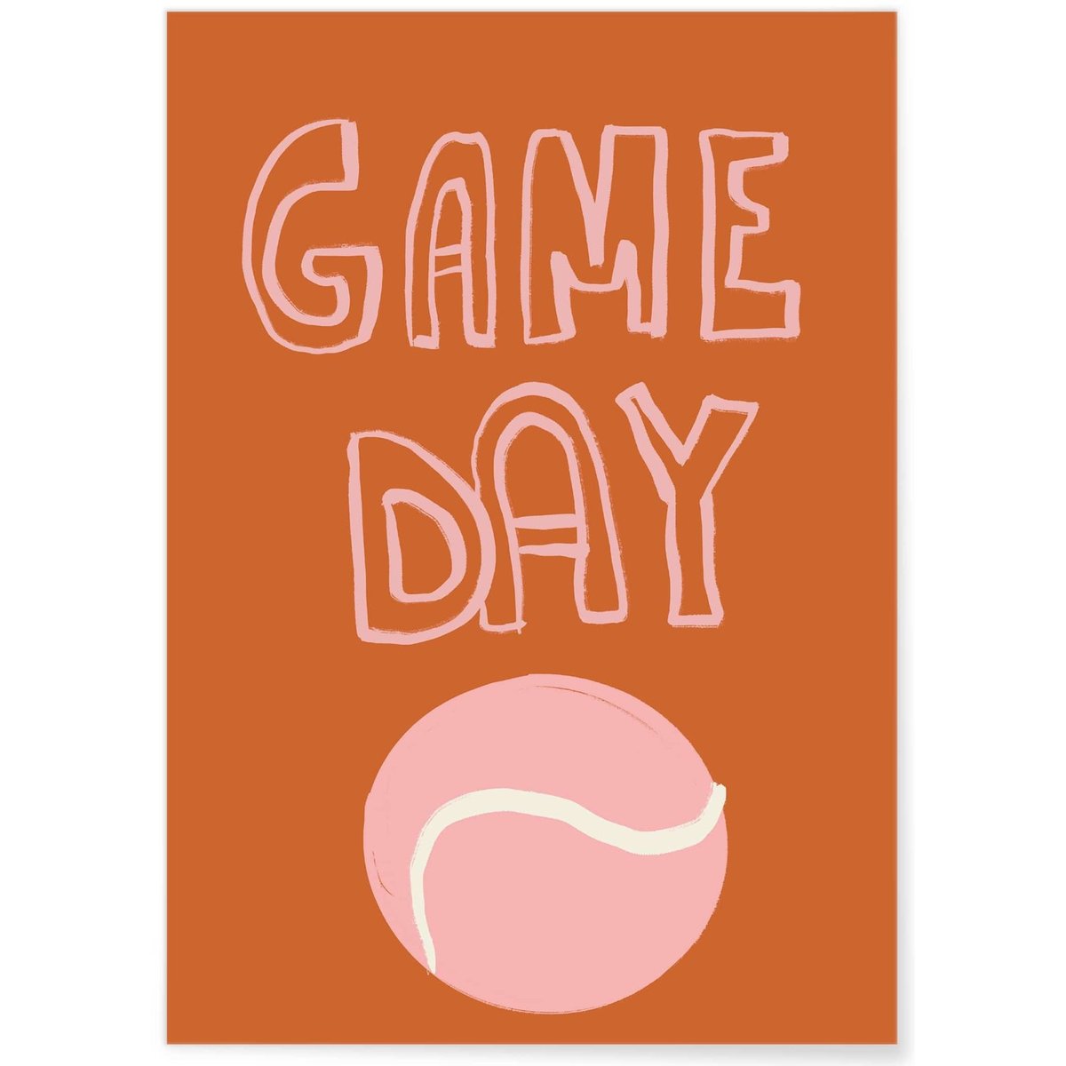Affiche Tennis Fun : Game Day blanc, L'AFFICHERIE