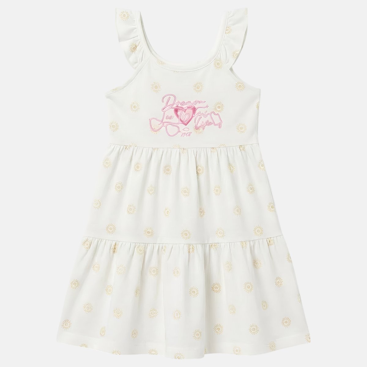 Robe sans manches imprimée, col rond BOHÈME écru, LEE COOPER