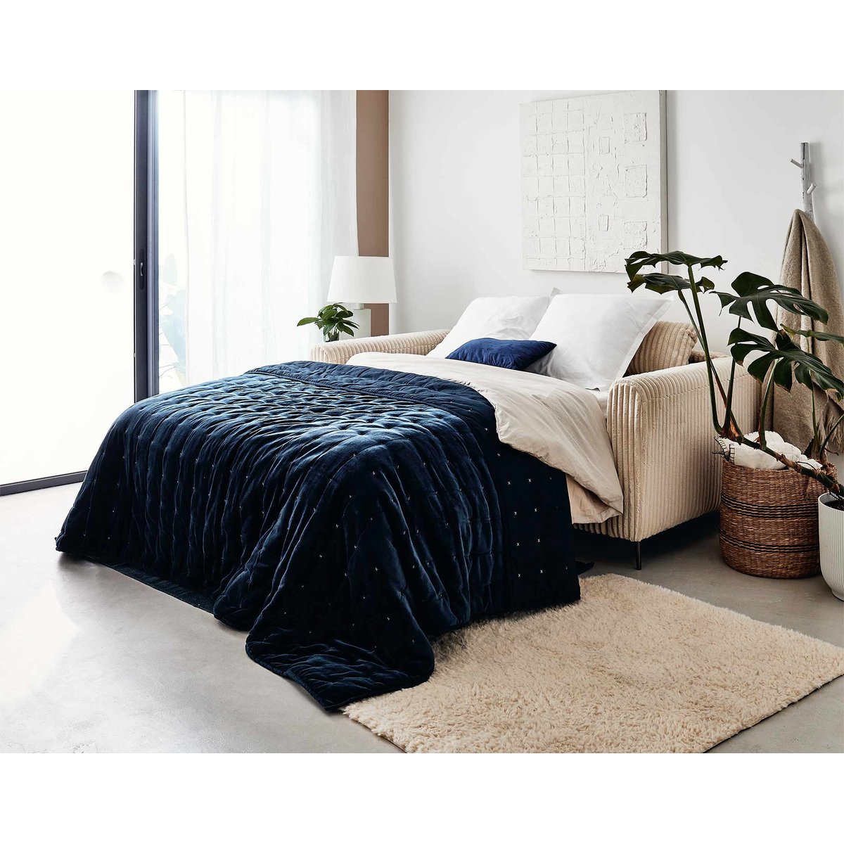 Lit - OWEN beige, BEST MOBILIER