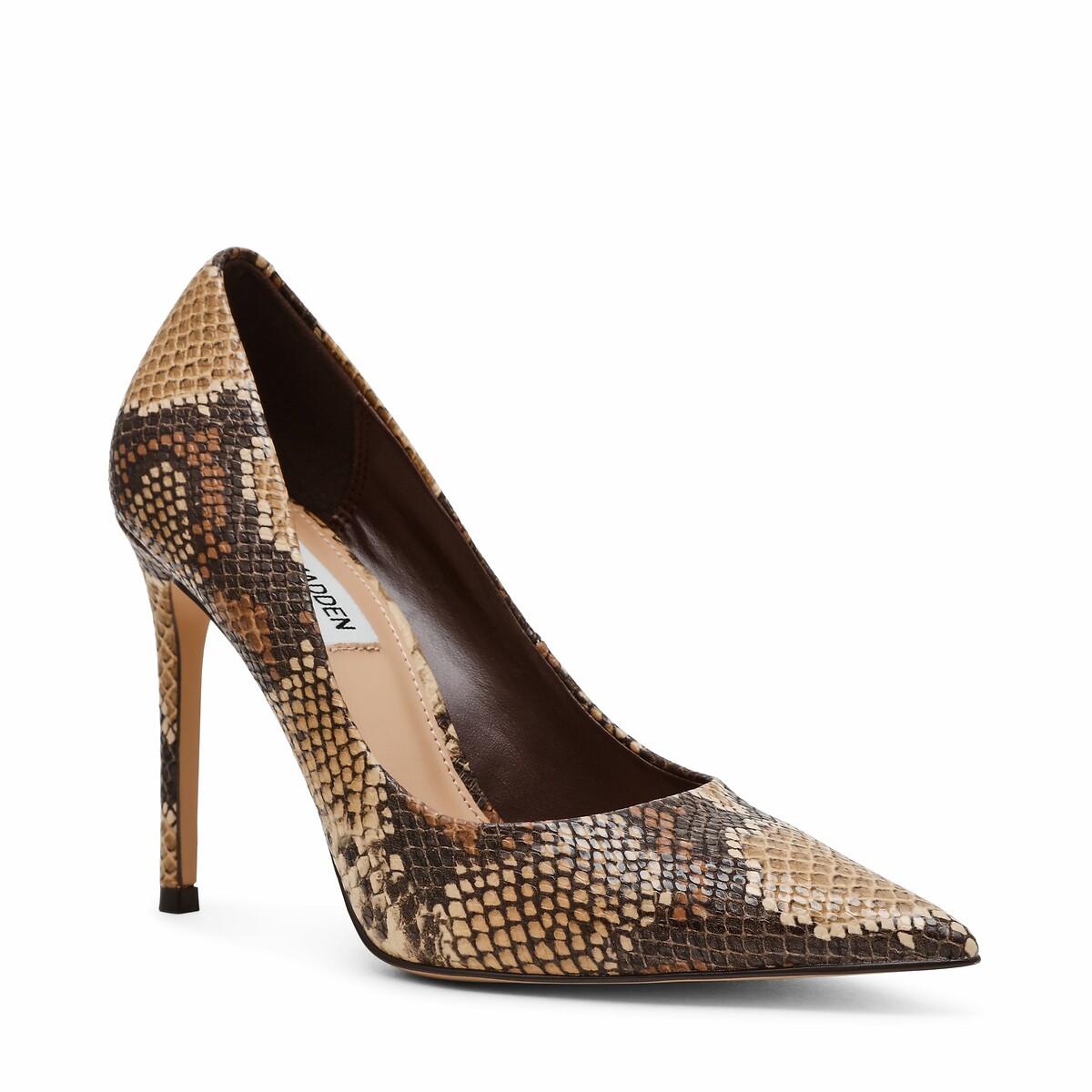 Thrive Pointed Stiletto Heels python , STEVE MADDEN