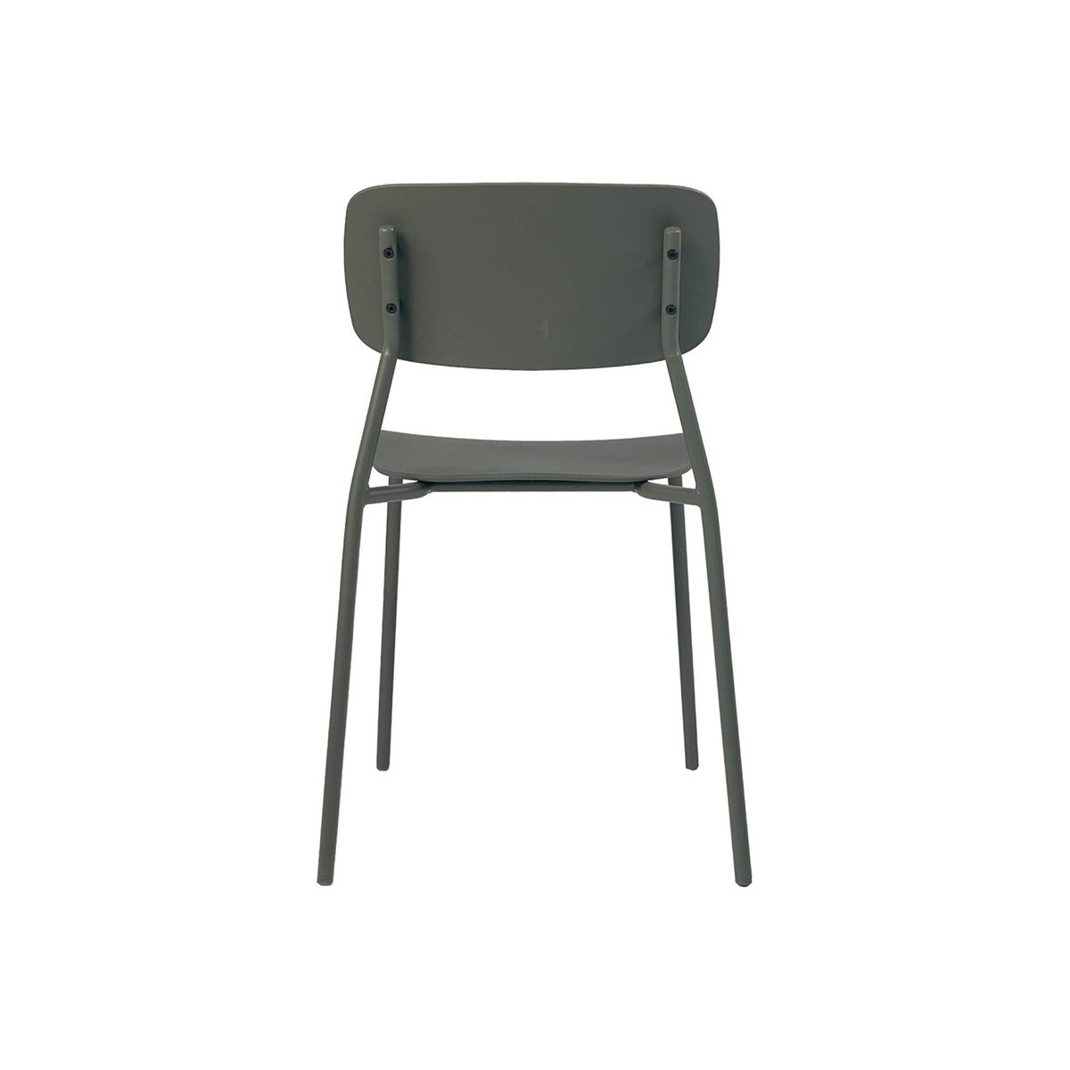 Chaise de jardin empilable acier et plastique (lot de 4) LIVA anthracite, SWEEEK