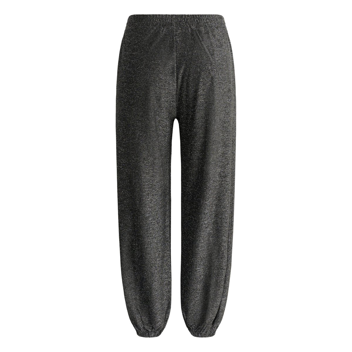 Pantalon en jersey argent noir silver black glitter, KAFFE CURVE