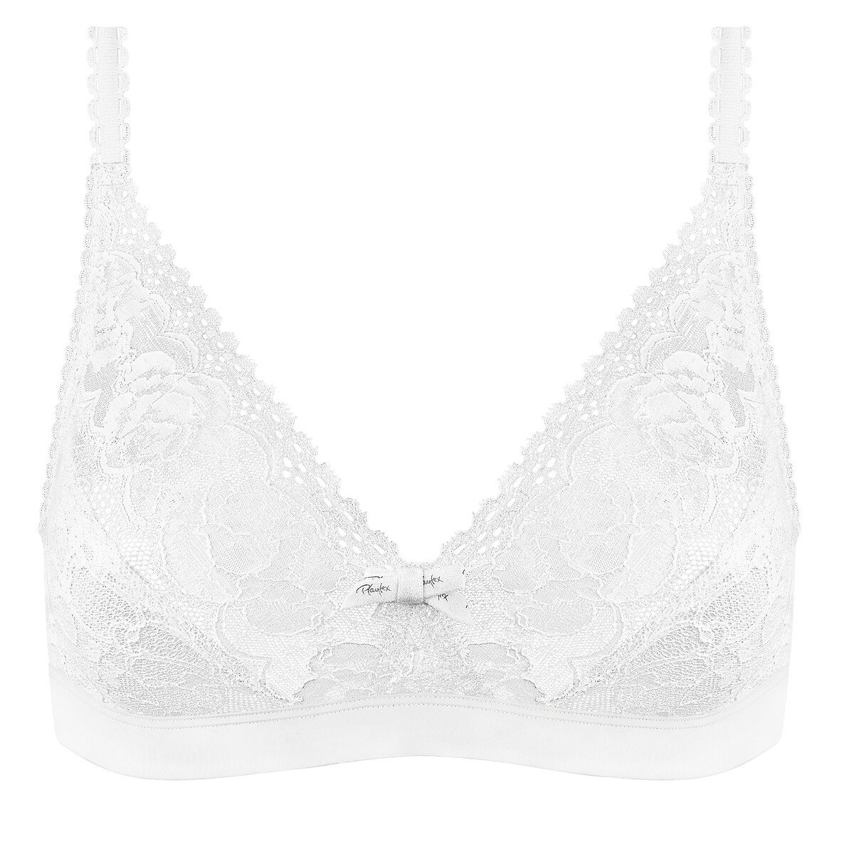Reggiseno senza ferretti Flower Elegance bianco, PLAYTEX