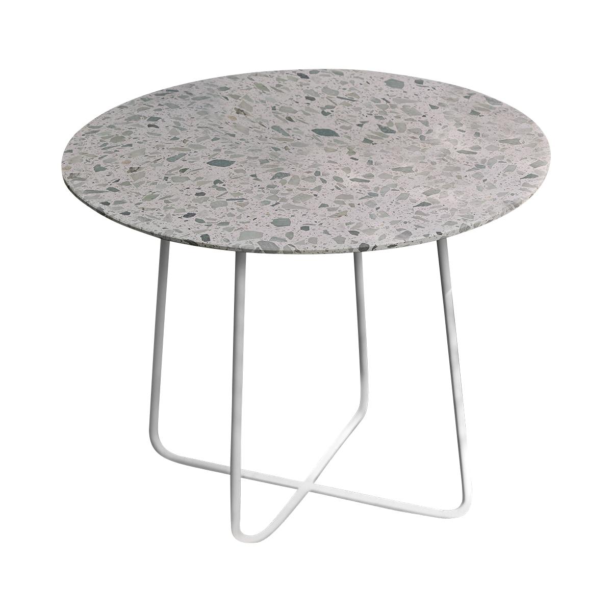 Table de jardin en Terrazzo premium, ELIO vert, TIKAMOON