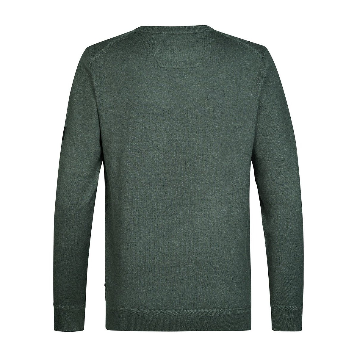 Pull col rond en fine maille vert foncé, PETROL INDUSTRIES
