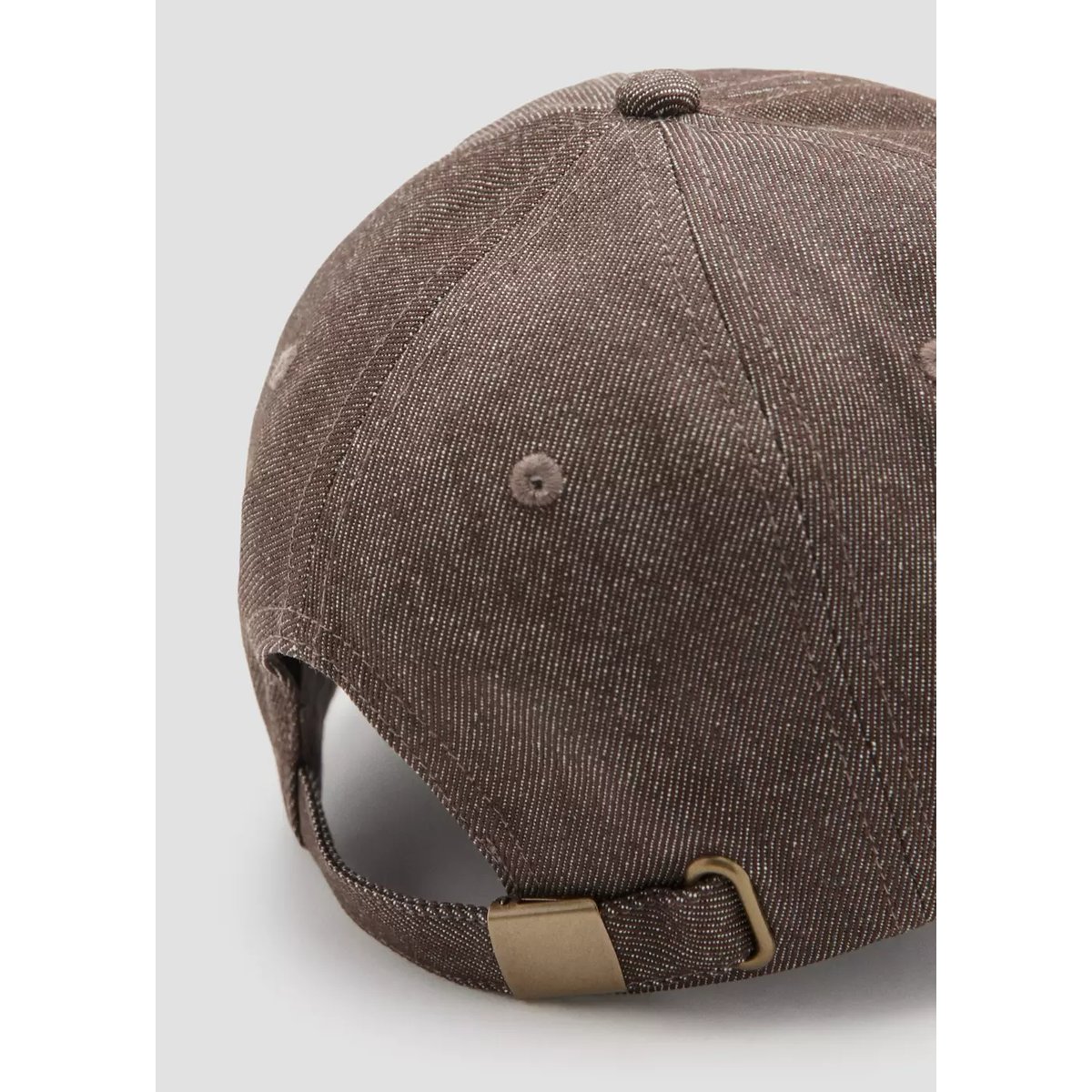 Casquette coton visière chocolat, MANGO