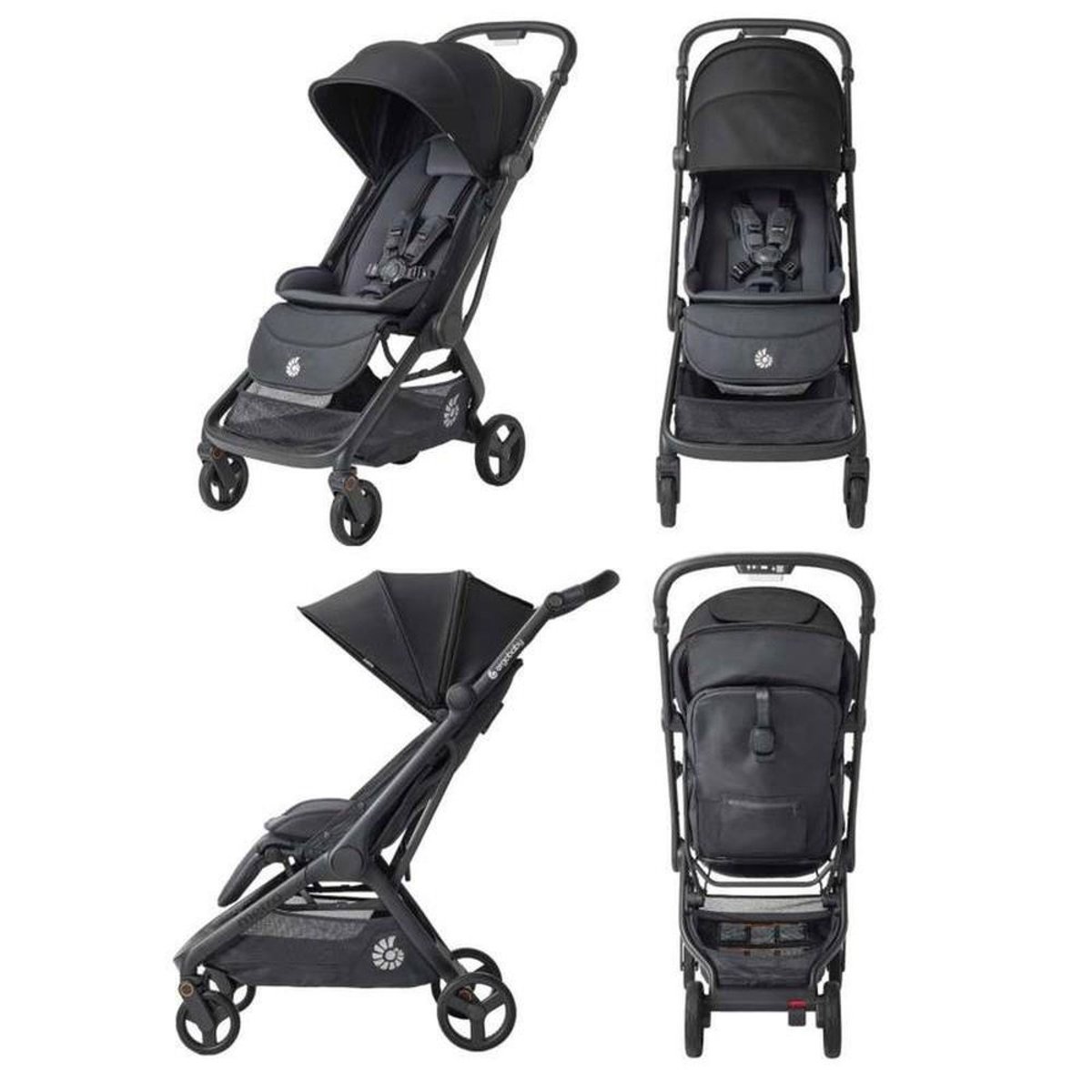 Poussette compacte Metro 3 Onyx couleur unique, ERGOBABY