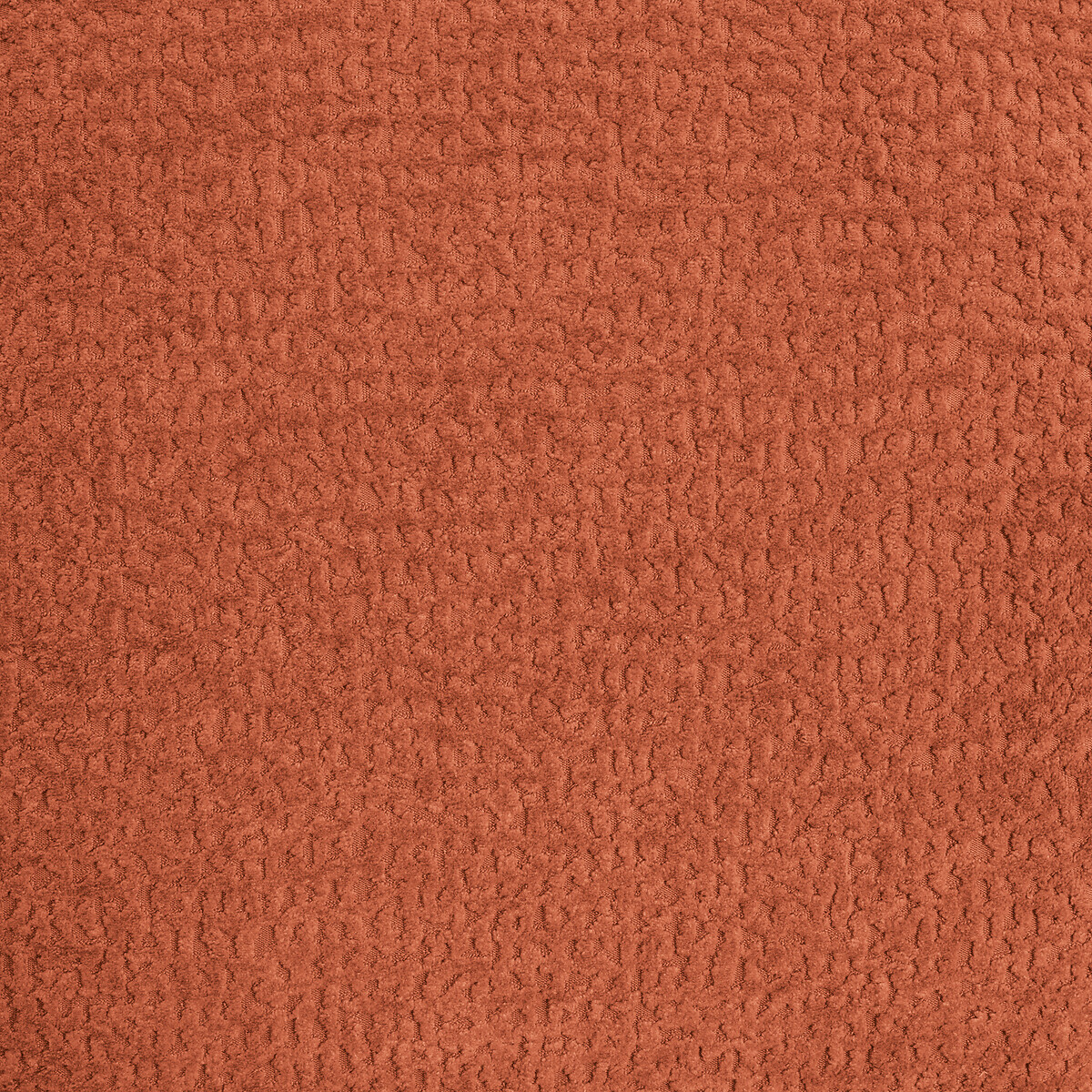 Canapé d'angle droit, 4 places, en tissu relief, NURIA terracotta, LA REDOUTE INTERIEURS