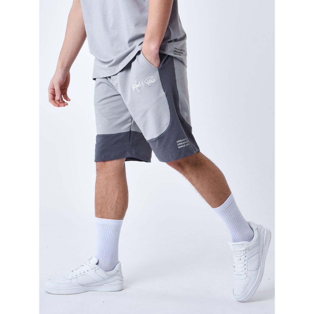 Short Two-tone gris anthracite, PROJECT X