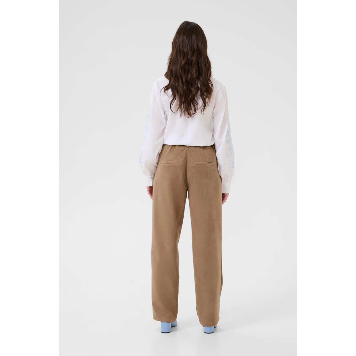 Pantalon casual marron cocoa creme, CREAM