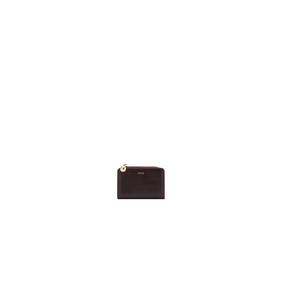 Petit portefeuille avec mini perles chocolat, MANGO