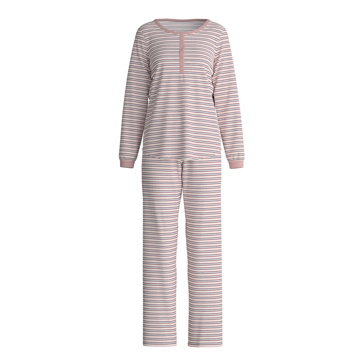 Pyjama manches longues Coton NIGHTWEAR XTRA rose bud, CALIDA
