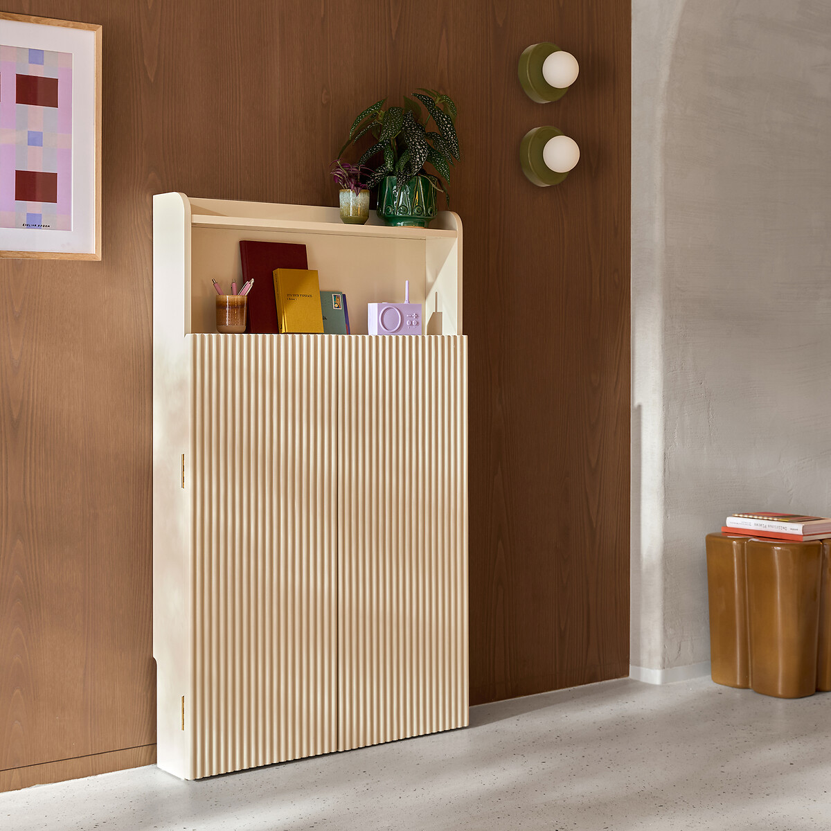 Bureau étagère, MAORO beige, LA REDOUTE INTERIEURS