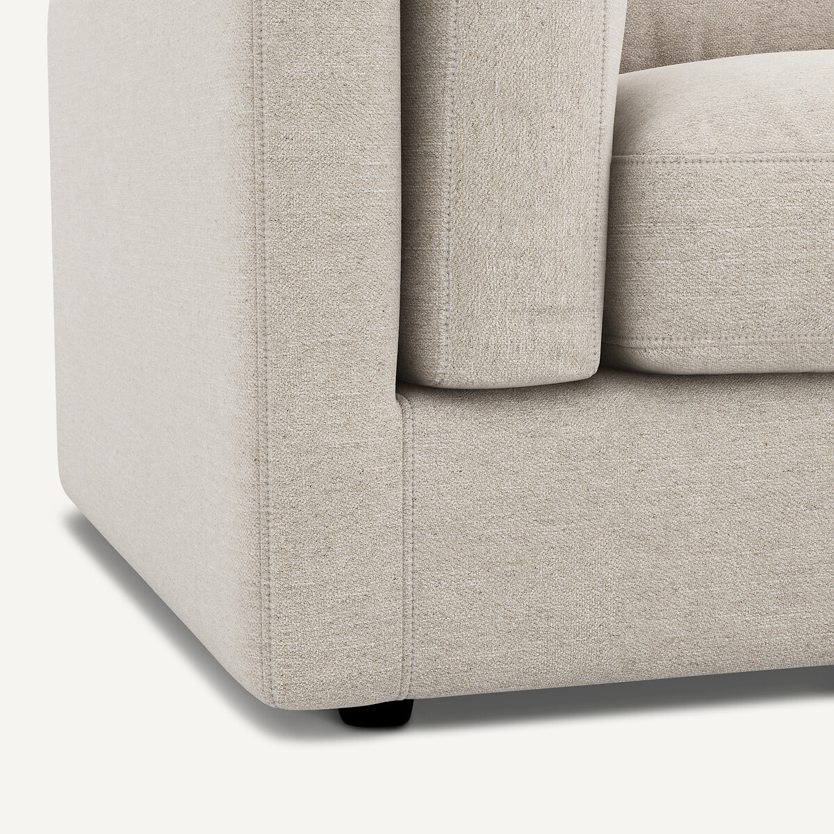 Schlafsofa, aus meliertem Leinen, CÉSAR elfenbein, AM.PM
