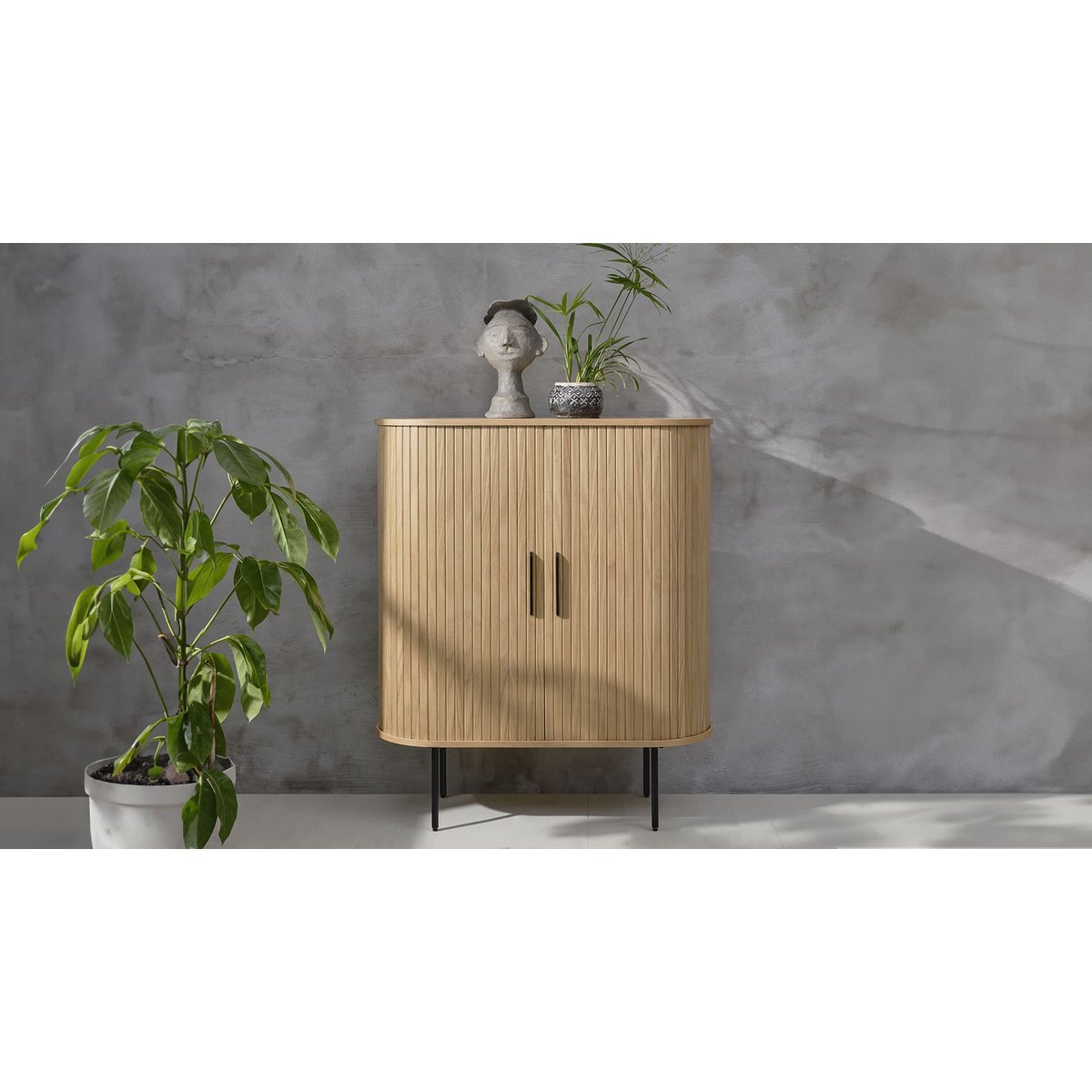 Buffet vaisselier ALBA bois-clair, MAISON AUBERTIN