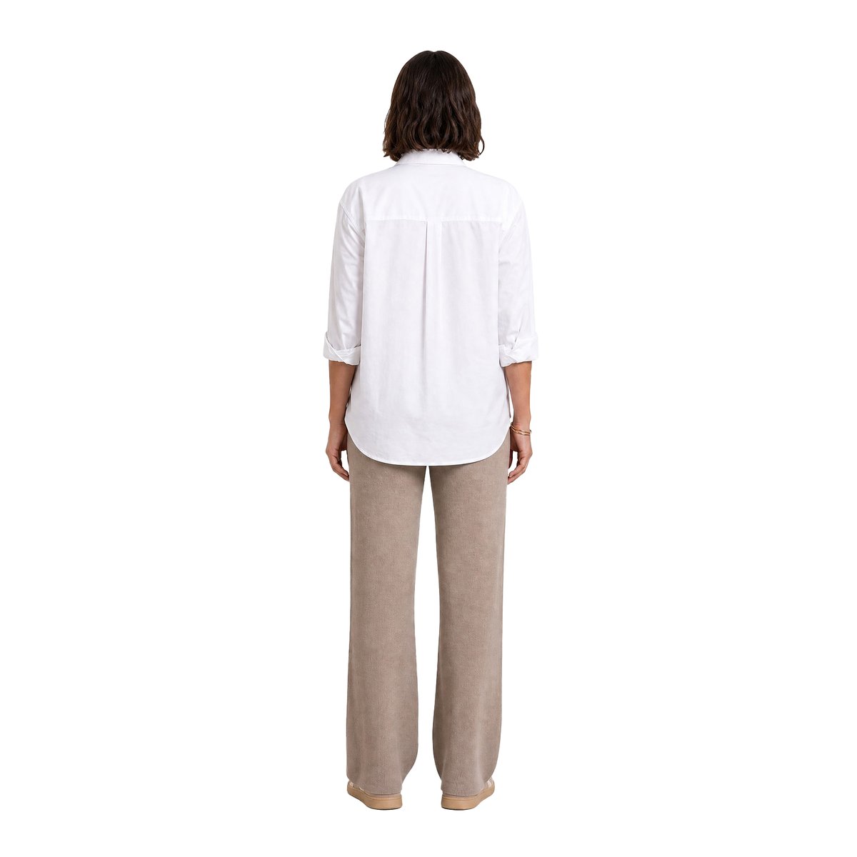 Pantalon de grossesse style yoga beige, VERTBAUDET