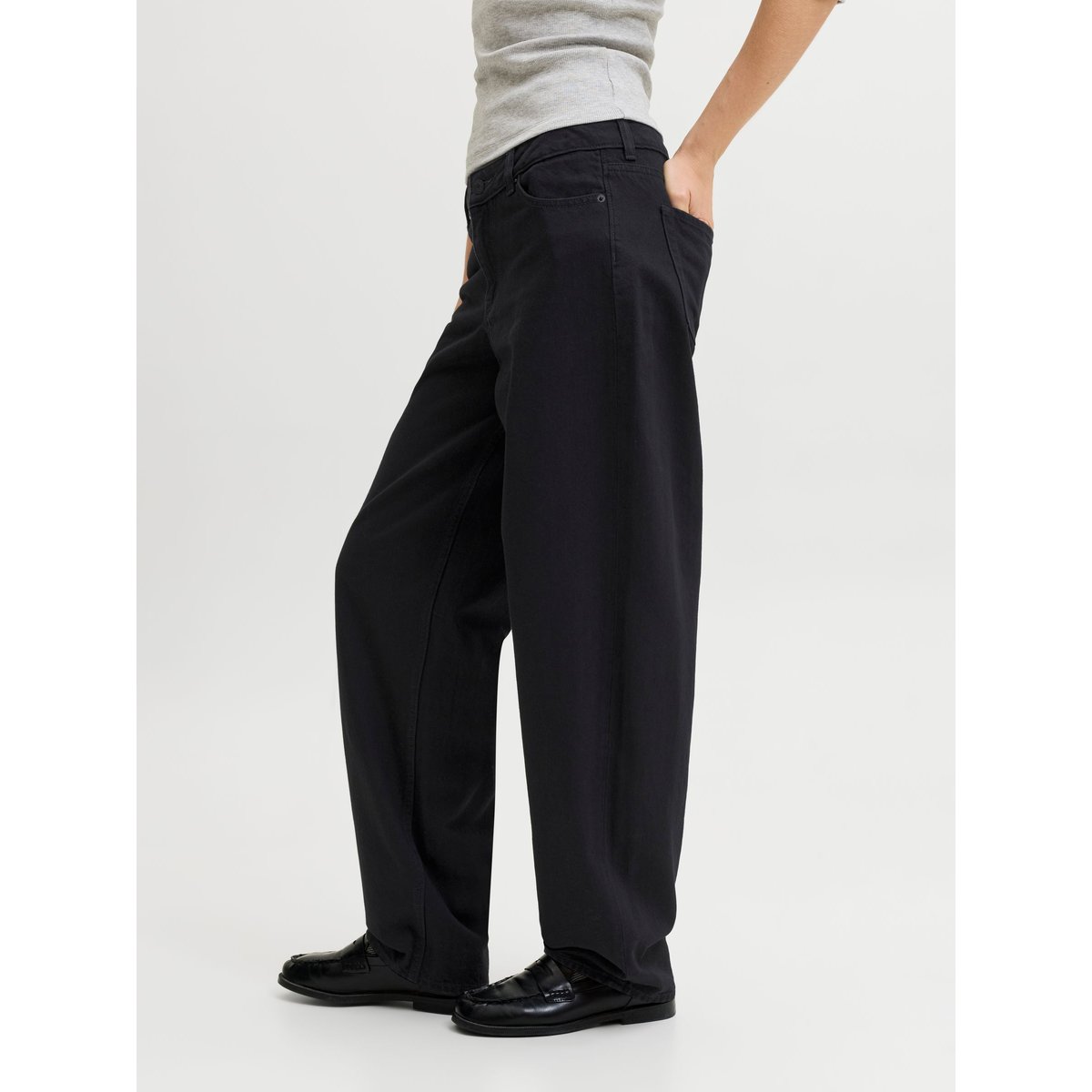 Jeans À Coupe Tonneau black denim, JJXX