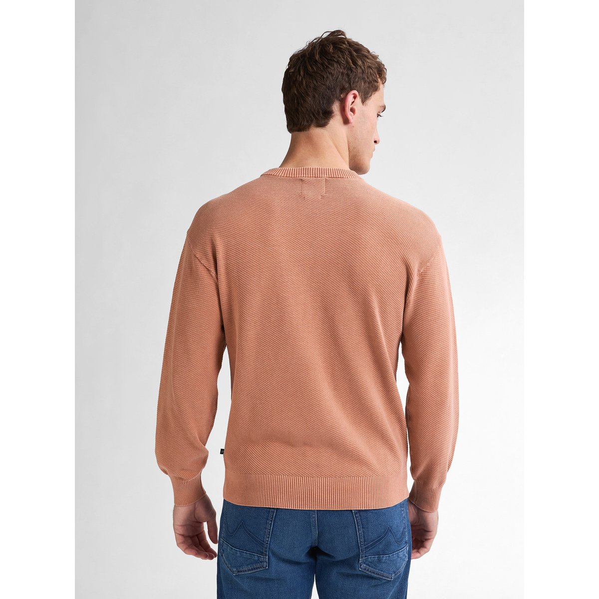 Pull en maille pebbleview rouge dusty peach, PETROL INDUSTRIES