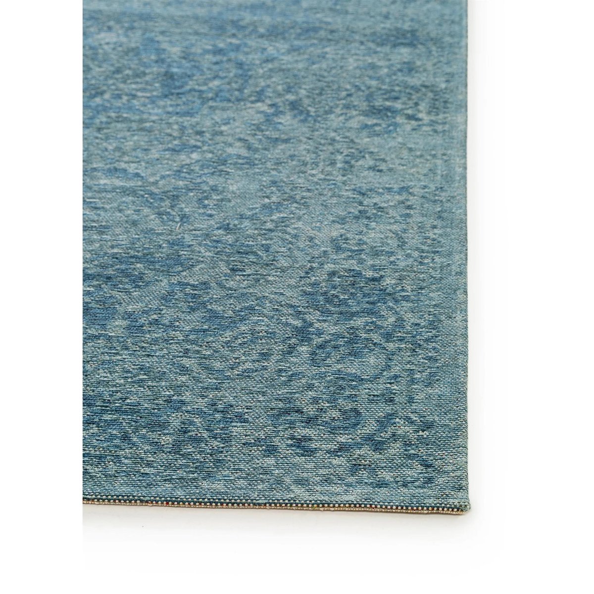 Tapis tissé plat TOSCA bleu, BENUTA