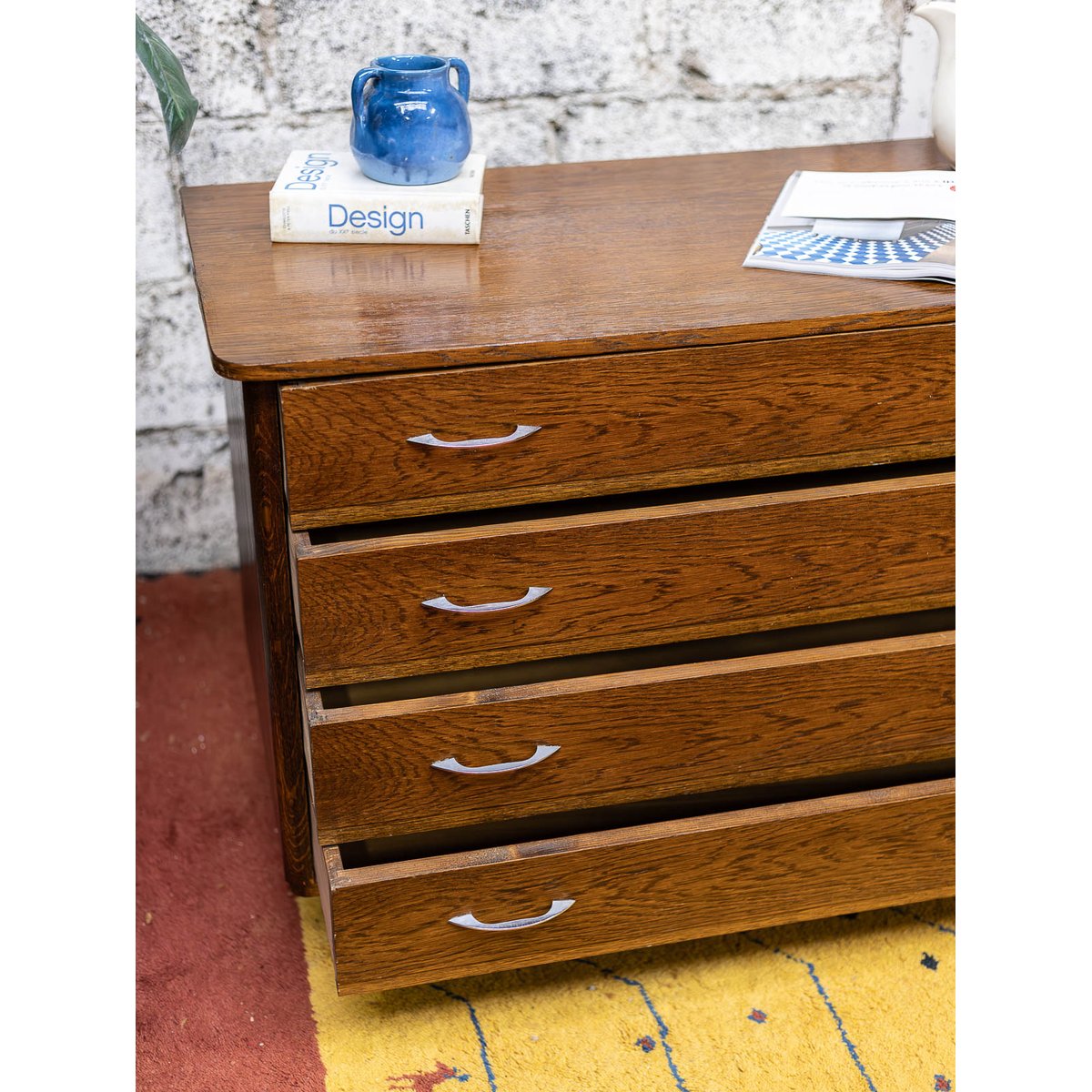 Commode contemporaine Garance N°784 - Bon état argenté, DEBONGOUT