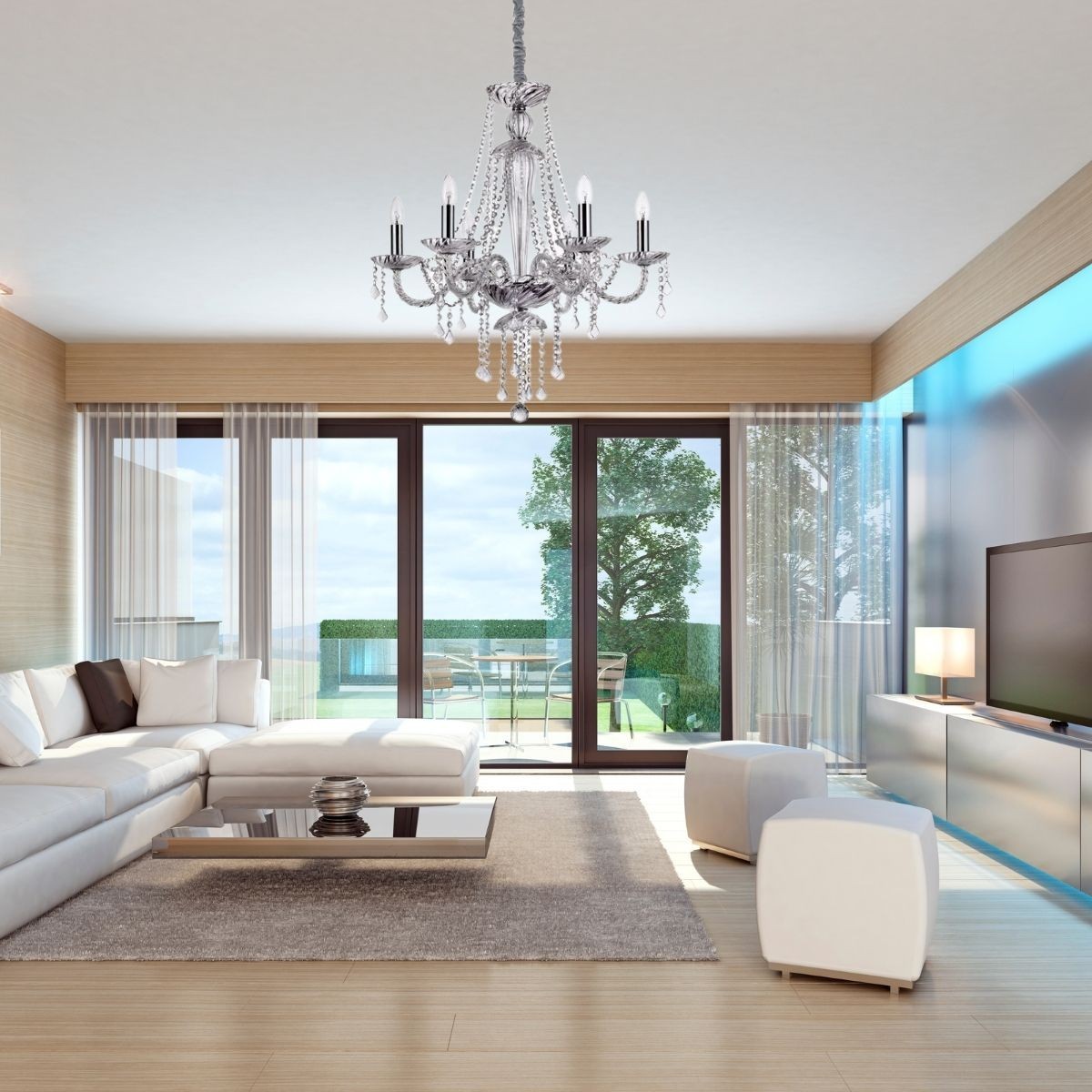 Lustre AMADEUS gris, IDEAL LUX