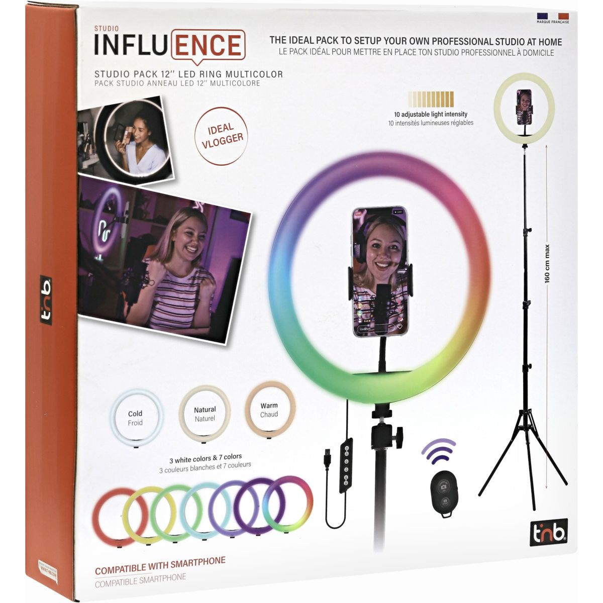 Lampe LED Influence Anneau led 12'' couleur unique, TNB