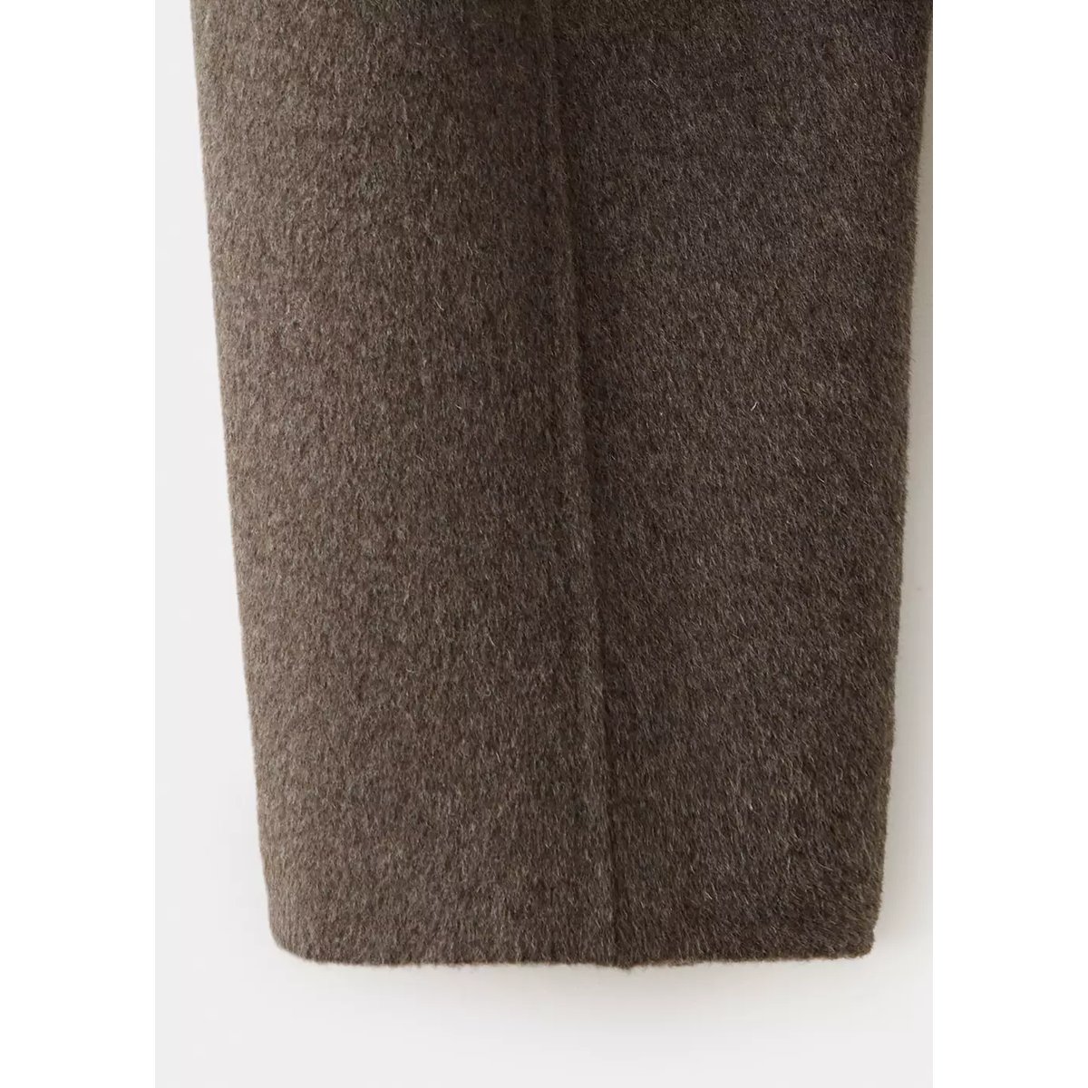 Veste laine revers marron moyen, MANGO