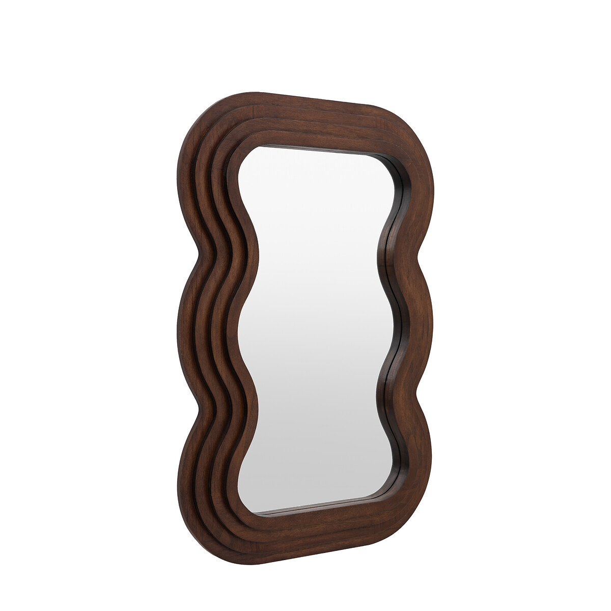 90cm Hensley Wavey Mirror in Mirror walnut, ÉDITÉ