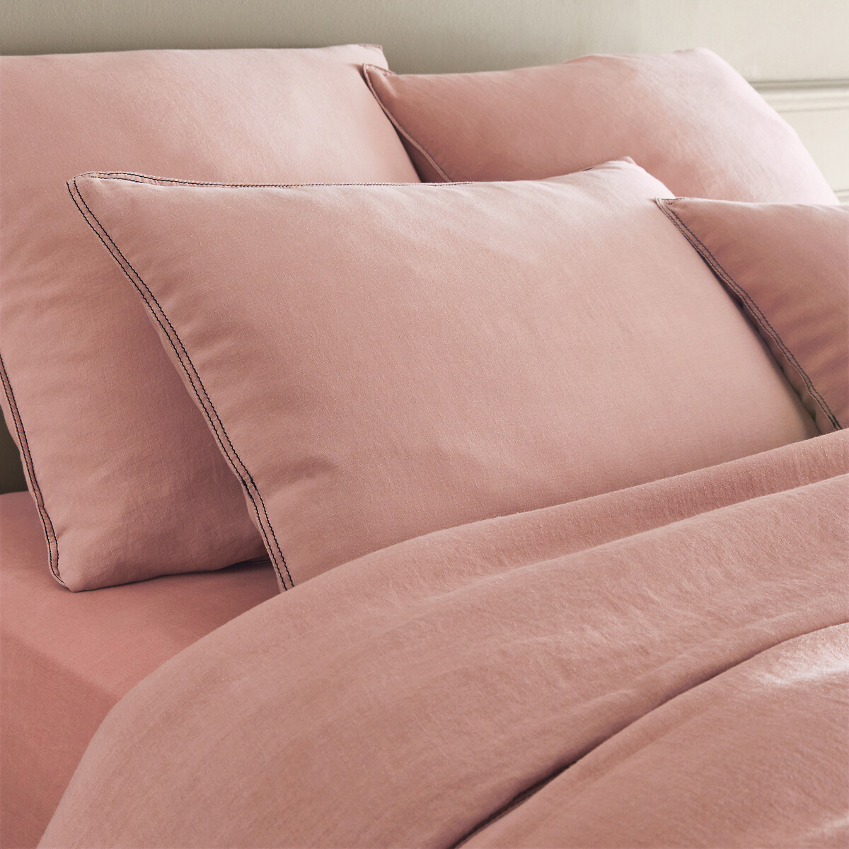 Housse de couette chanvre lavé, Helm rose des sables, AM.PM