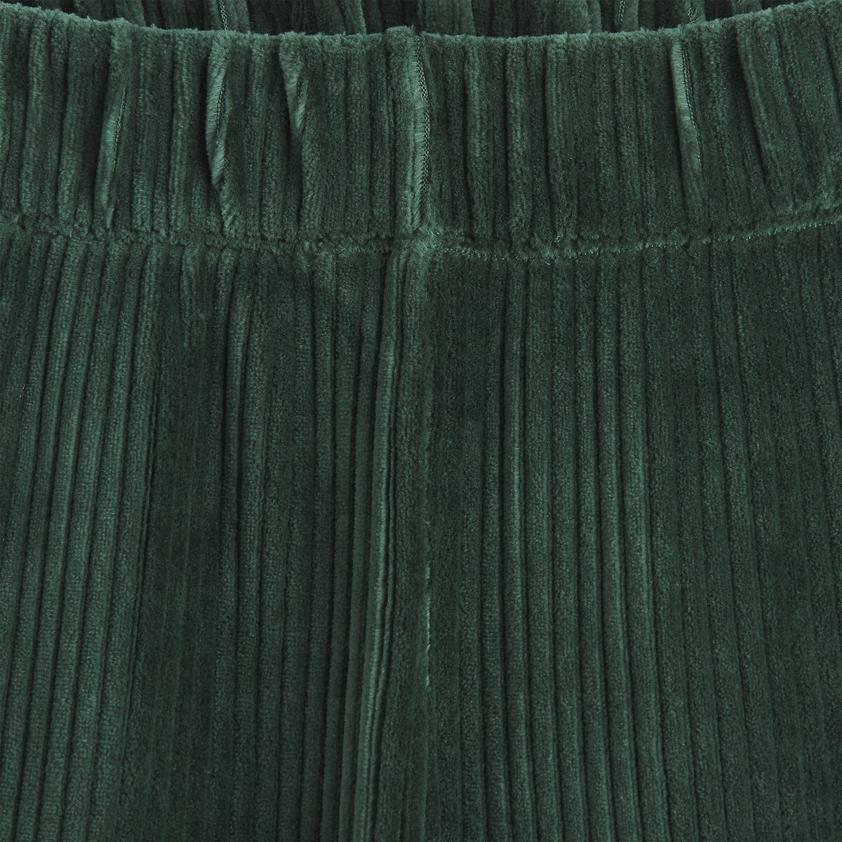 Pantalon large en velours côtelé vert, LA REDOUTE COLLECTIONS