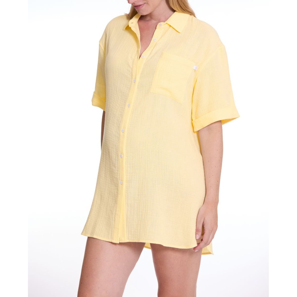 Chemise de nuit de maternité Ice cream vanille, CACHE COEUR