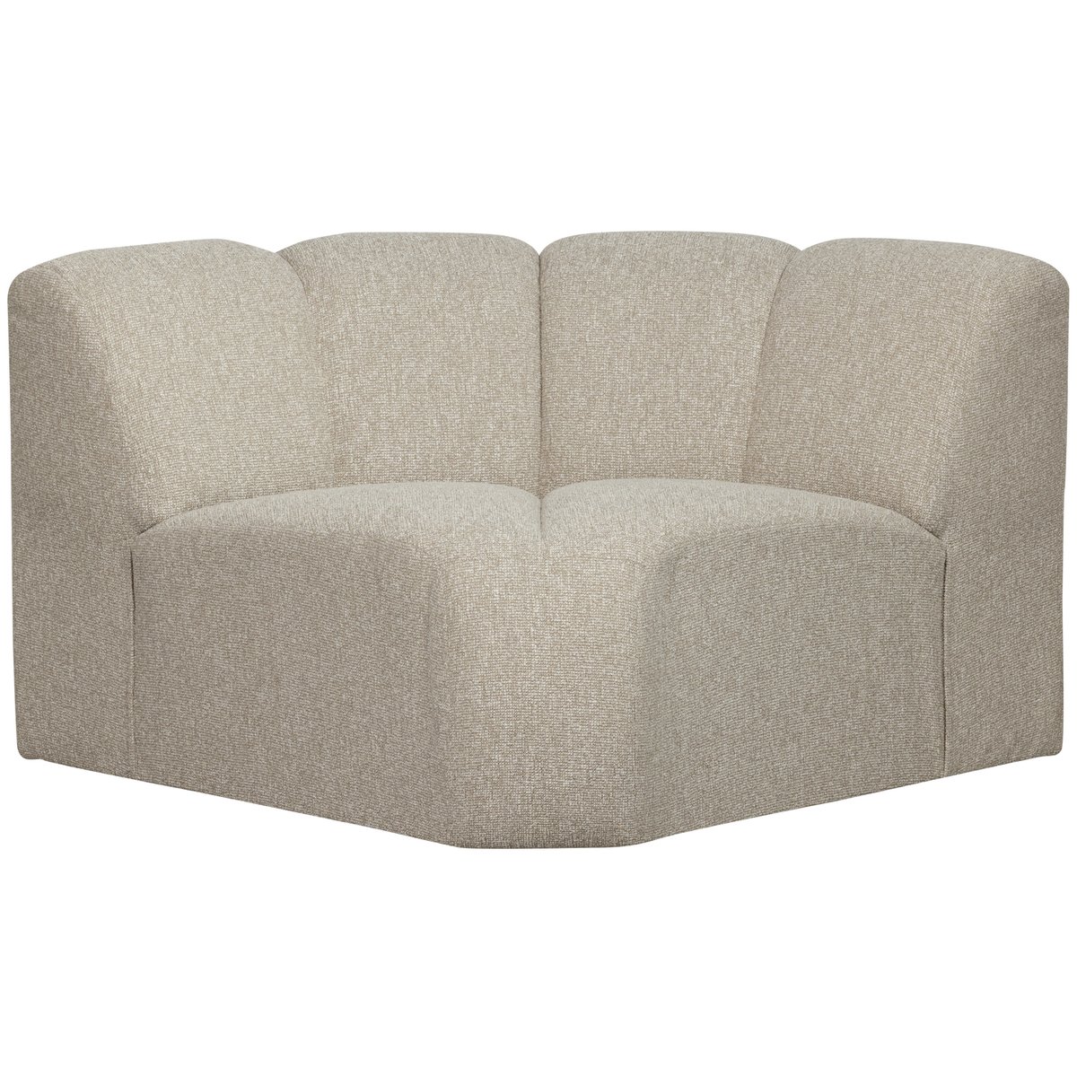Élément de canapé d'angle de bouclé MOJO beige, WOOOD