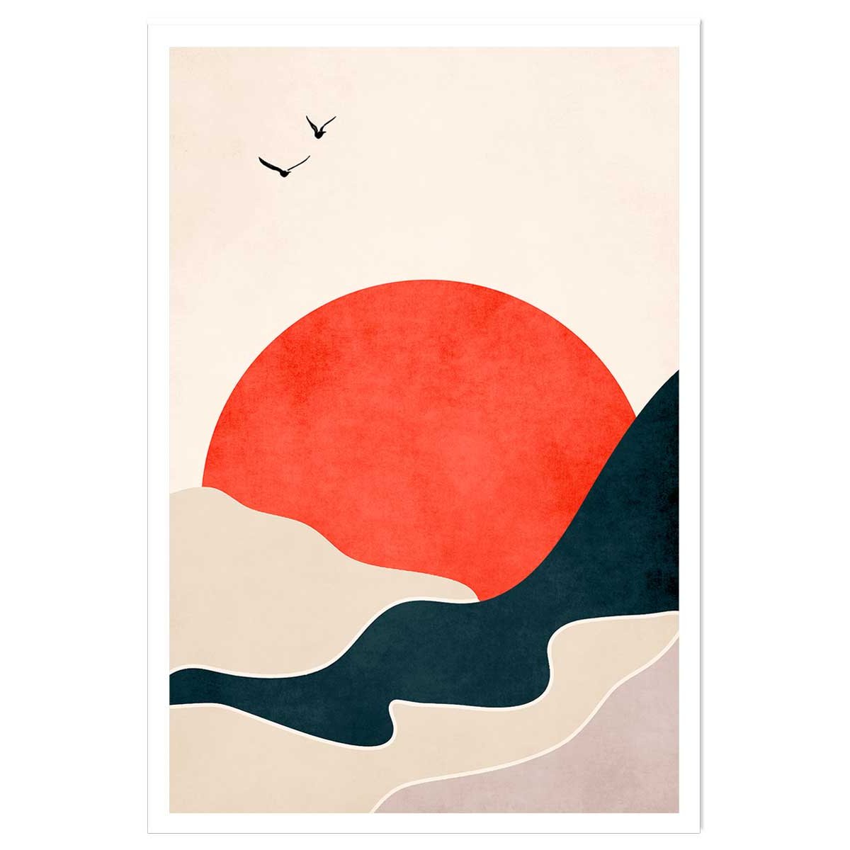 Affiche ""drowning sun"" affiche seule, HEXOA