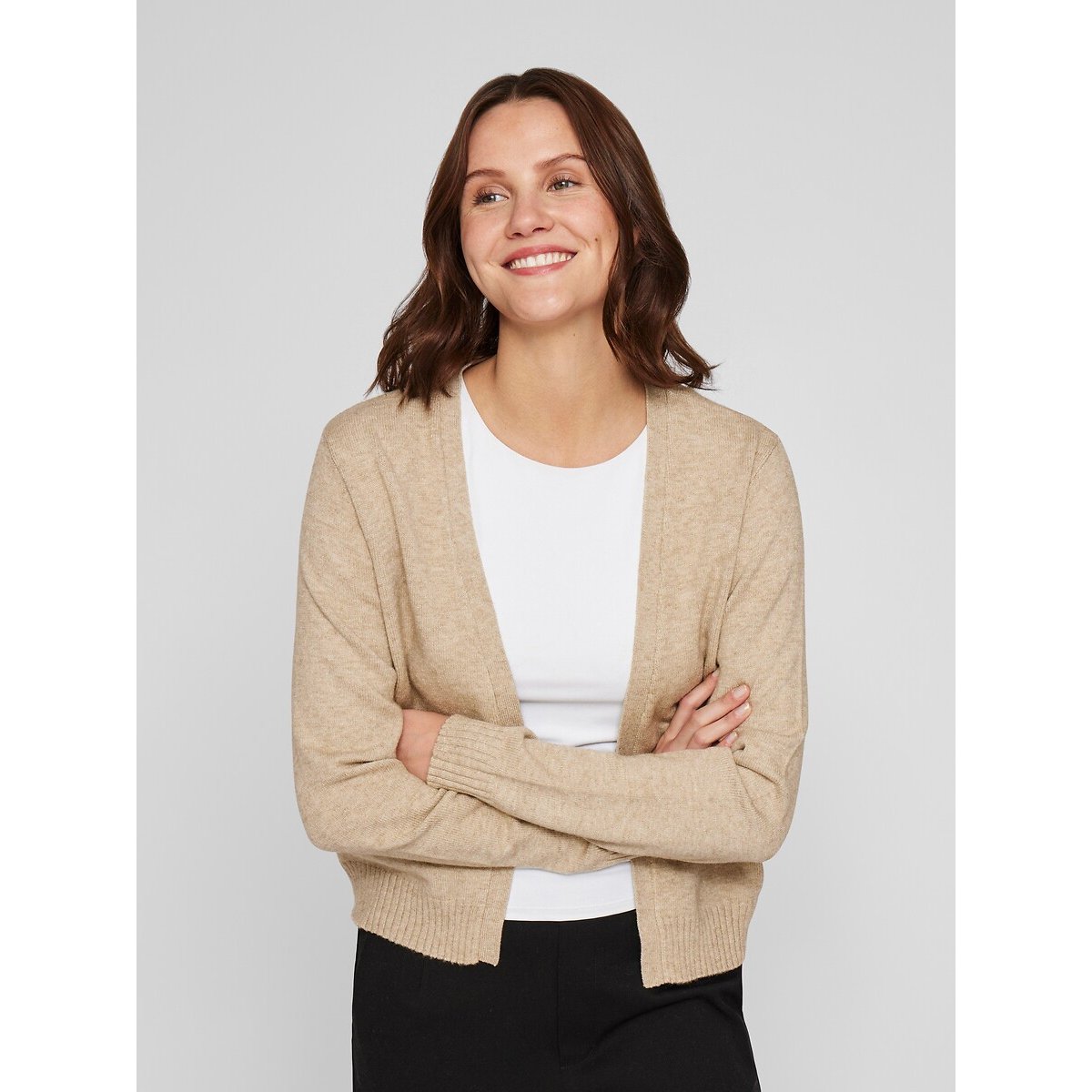 Gilet court sans fermeture naturel, VILA