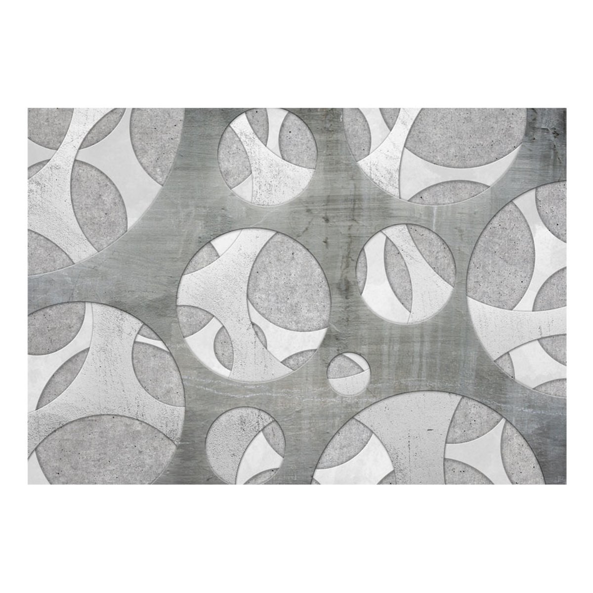 Papier peint intissé panoramique Woven of grays gris / argent, EDEN