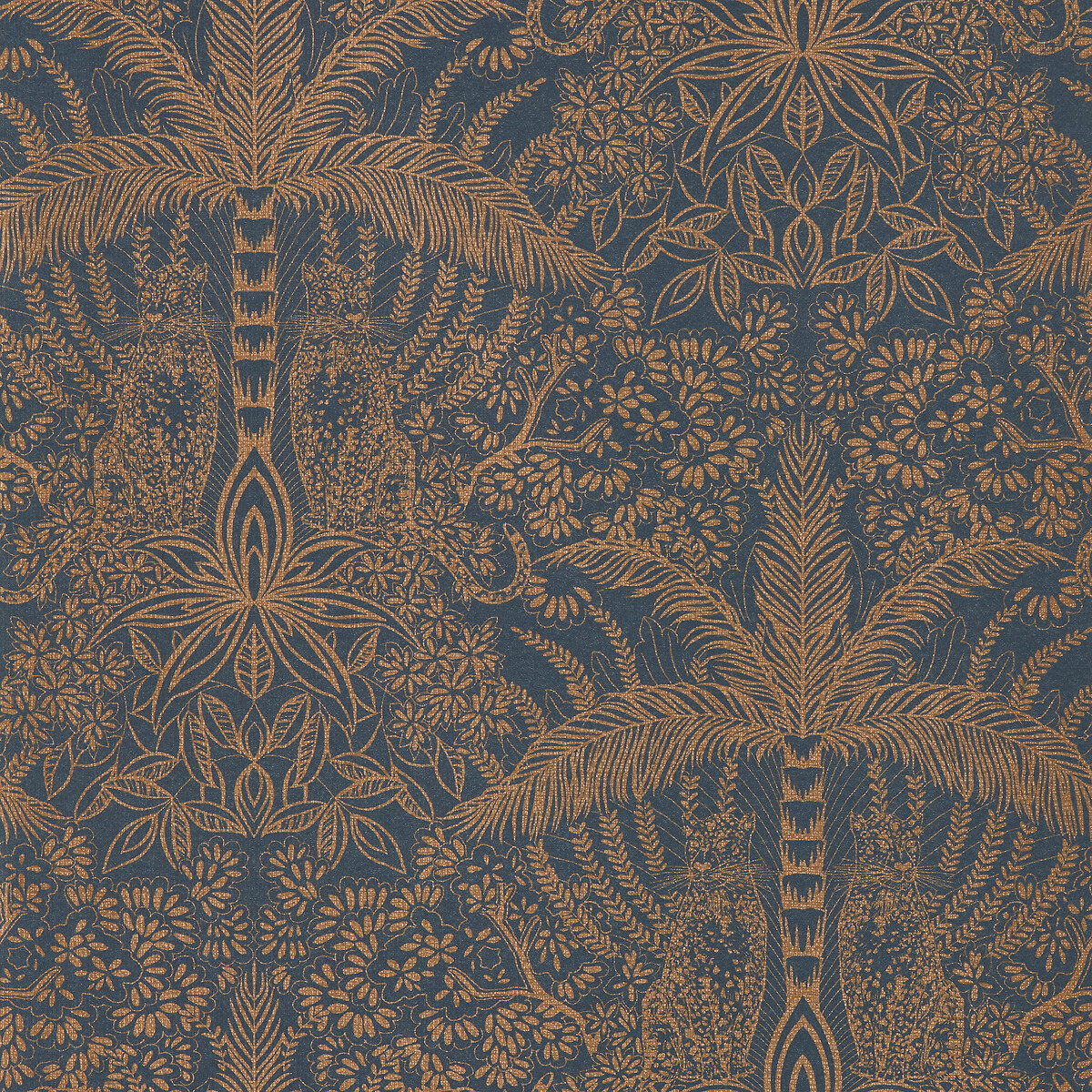 Leopardo Wallpaper gold-coloured, CLARKE & CLARKE
