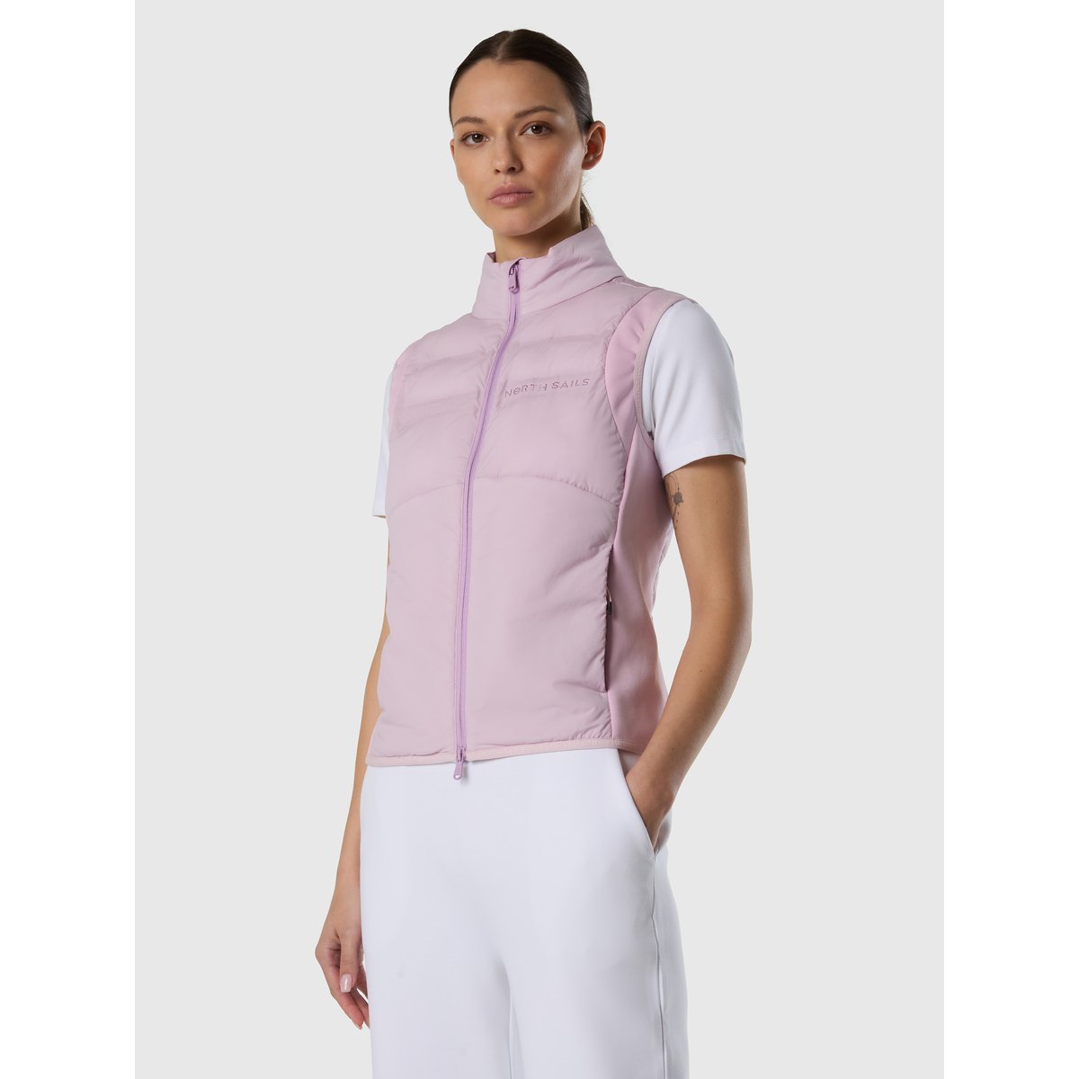 Gilet HYBRIDE orchidée pâle, NORTH SAILS