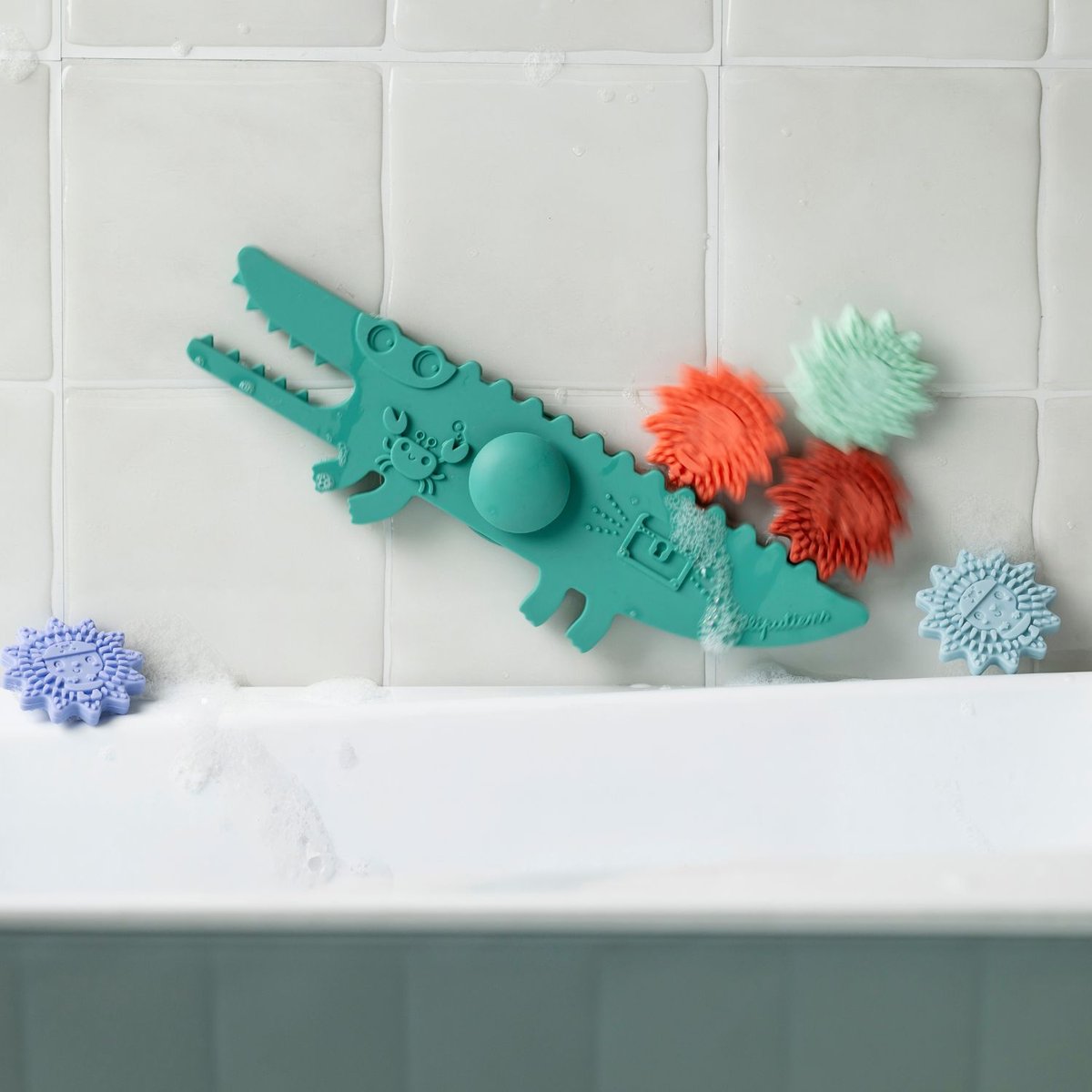 Balancier crocodile pour le bain multicolore, LILLIPUTIENS