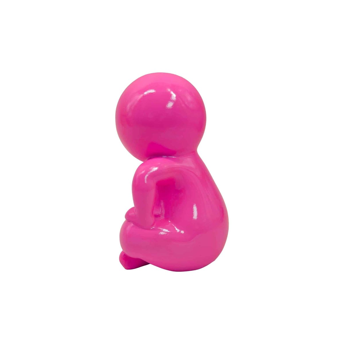 Ornement Plastique AMIGO SITTING LARGE rose vif, PRESENT TIME