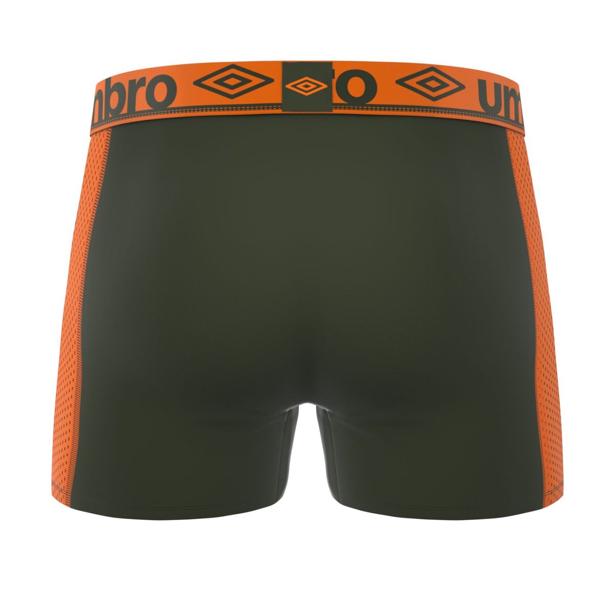 Lot De 3 Boxers Microfibre kaki/orange/noir/beu foncé/jaune/gris, UMBRO