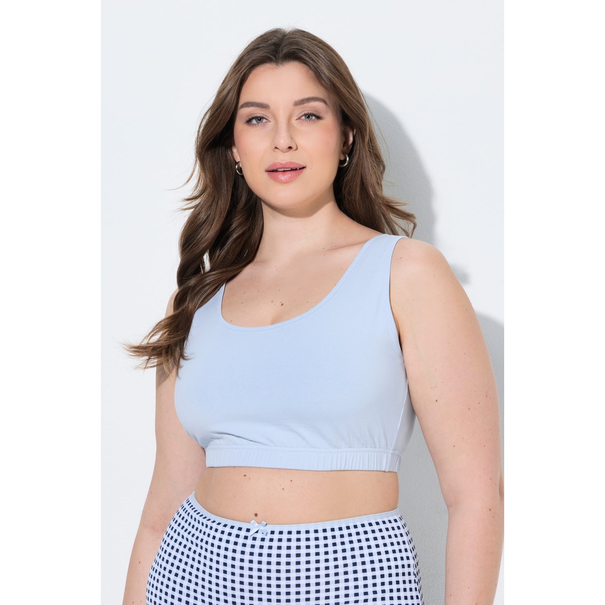 Lot de 2 brassières, décolleté rond bleu clair, ULLA POPKEN