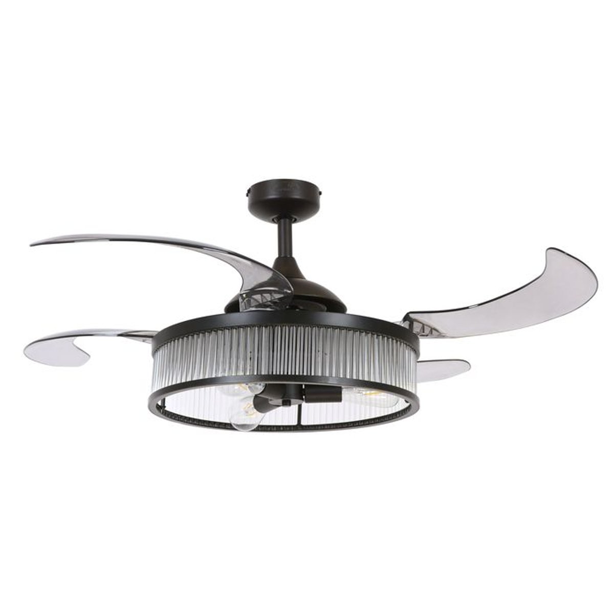 Ventilateur plafond CORBELLE noir - gris, BOUTICA-DESIGN
