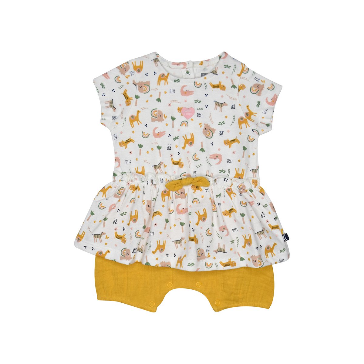 Combirobe bandeau lou naissance blanc, SUCRE D'ORGE