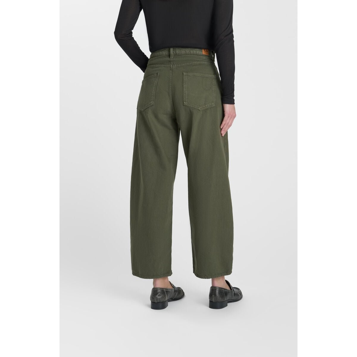 Jeans loose, large RINA, longueur 34 moss, LE TEMPS DES CERISES