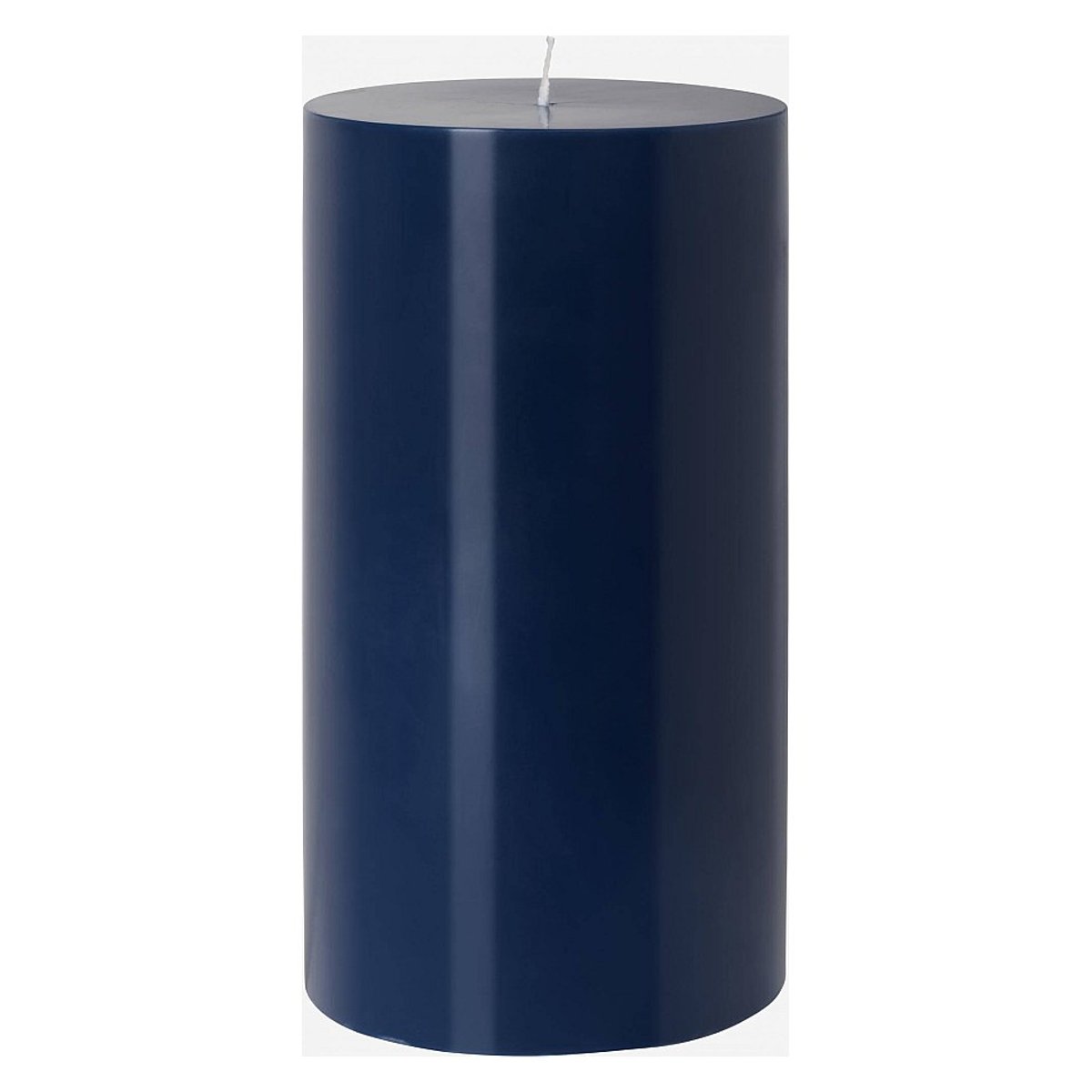 Lots de 6 bougies cylindriques - 10,5 x 20 cm COLORS bleu, HABITAT
