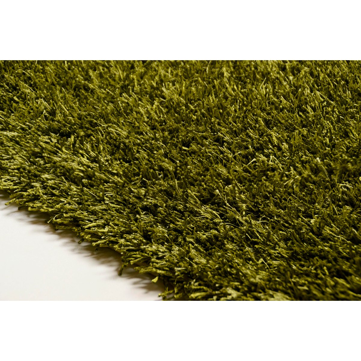 Tapis salon shaggy Girly longs poils argent, THEKO