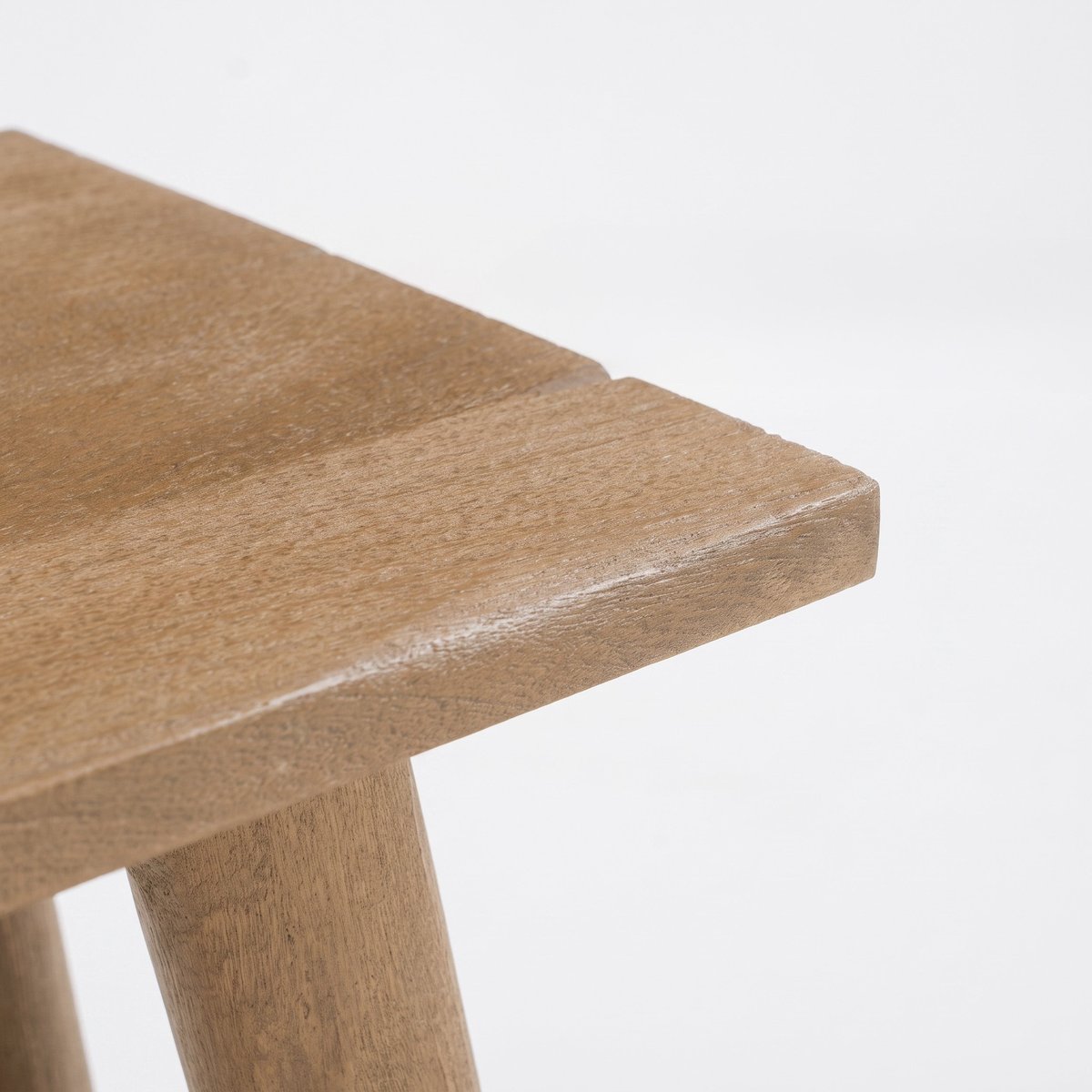 Tabouret en bois de manguier massif 46 cm, pieds en eucalyptus - TOXIS marron, MAISON PAVANE