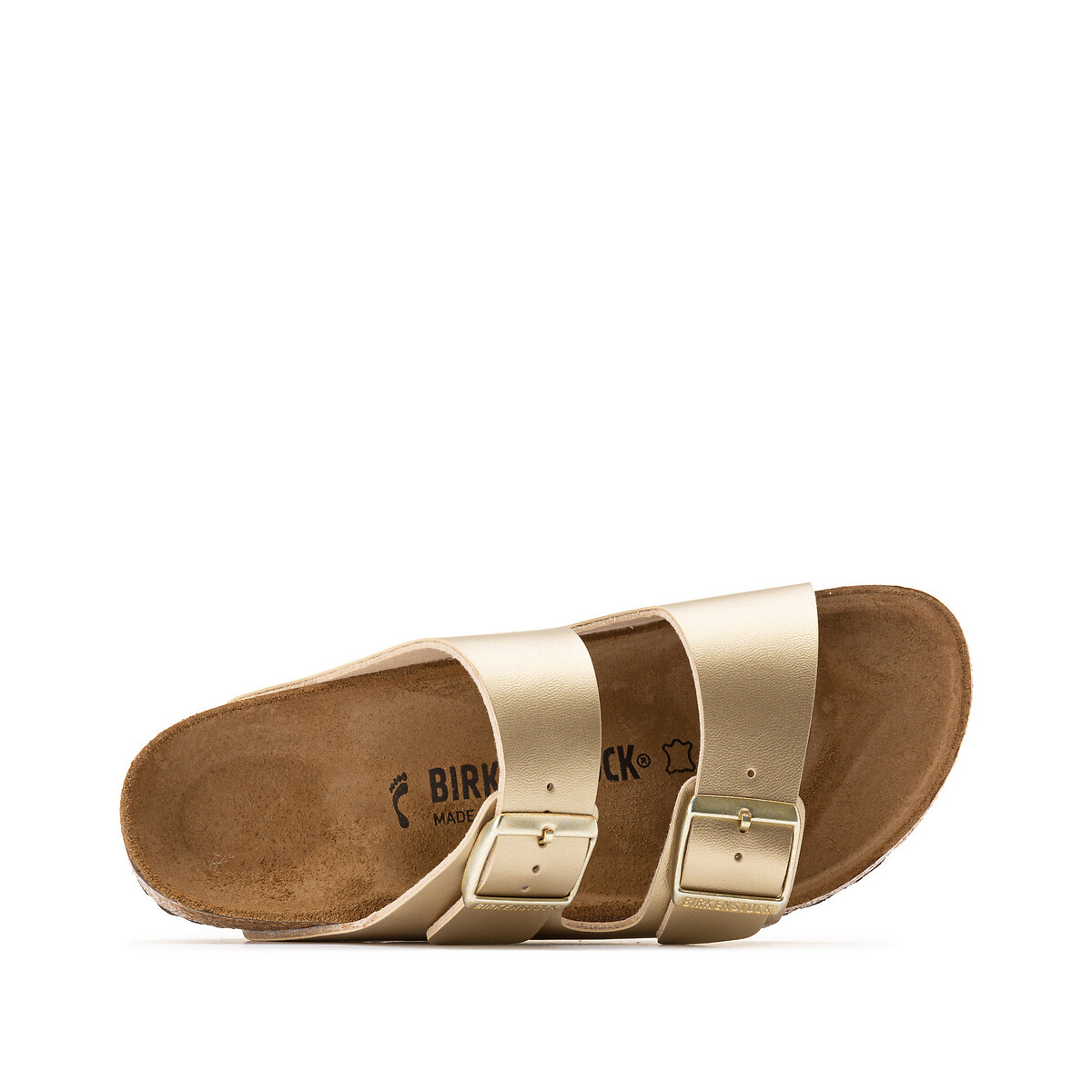 Mules de tira dupla Arizona dourado, BIRKENSTOCK